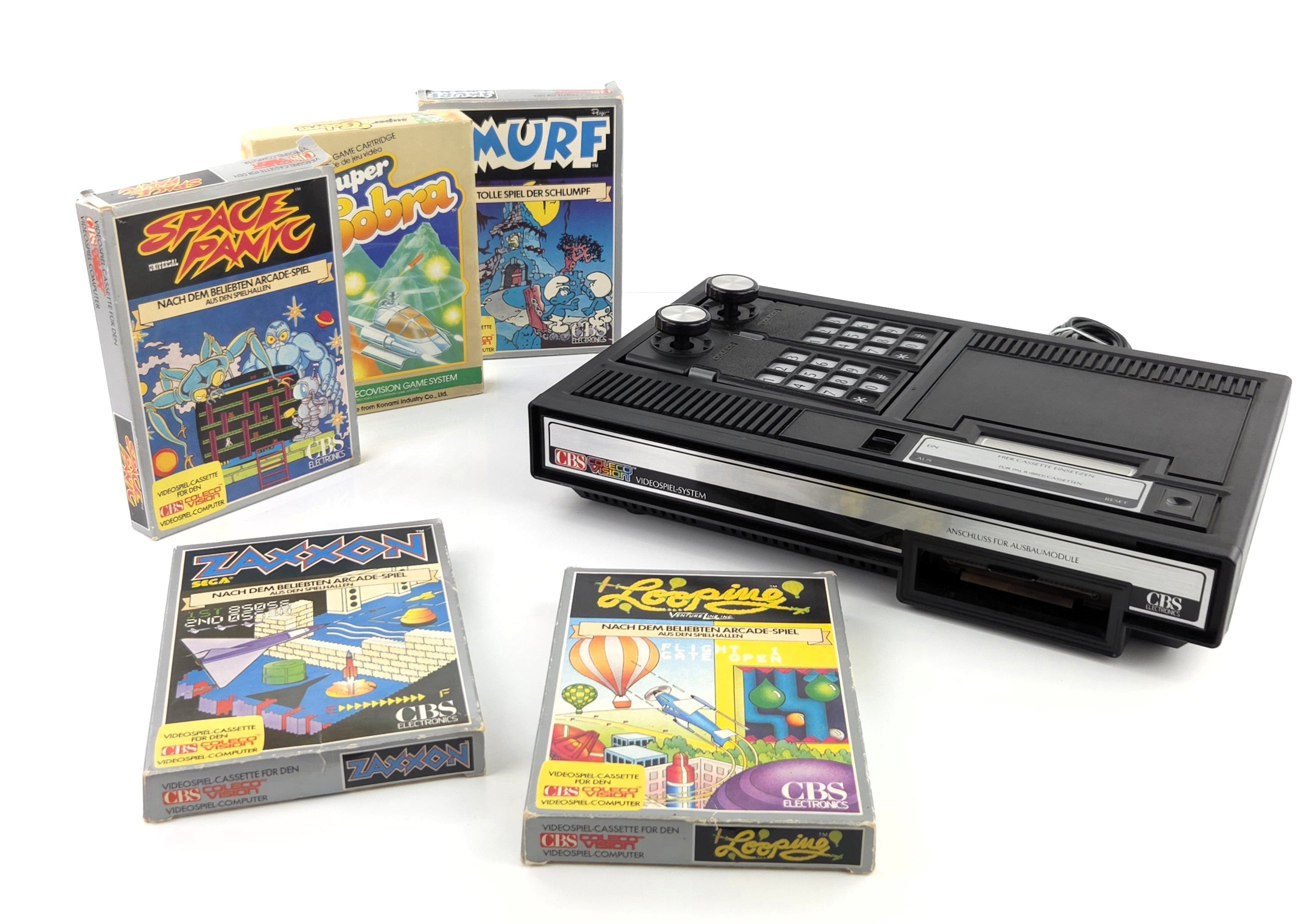 Coleco Vision Konsole 5 Spiele Set gut