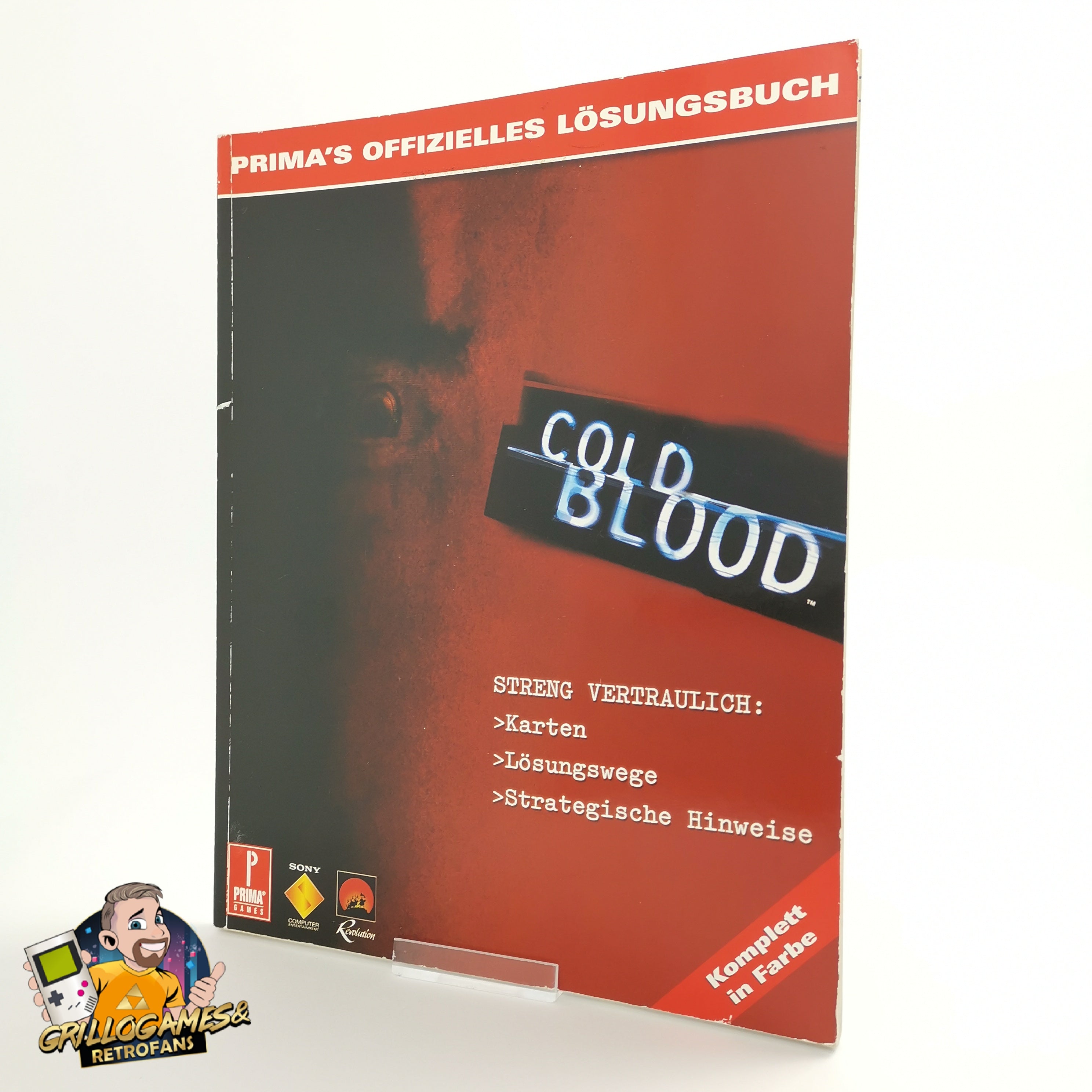 PlayStation Cold Blood Primas offizielles Lösungsbuch PS1