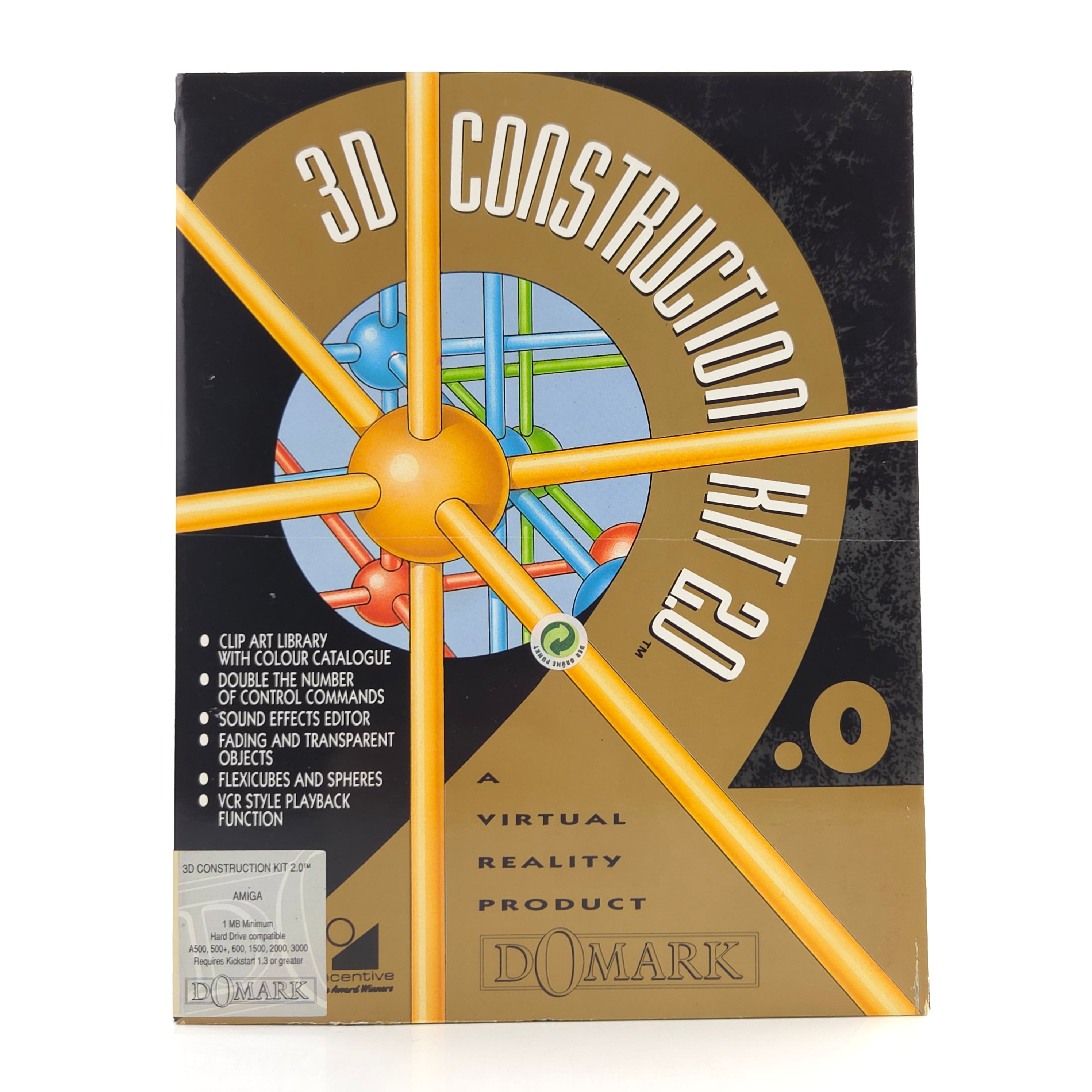 Amiga Spiel 3D Construction Kit 2.0 Big Box OVP PAL