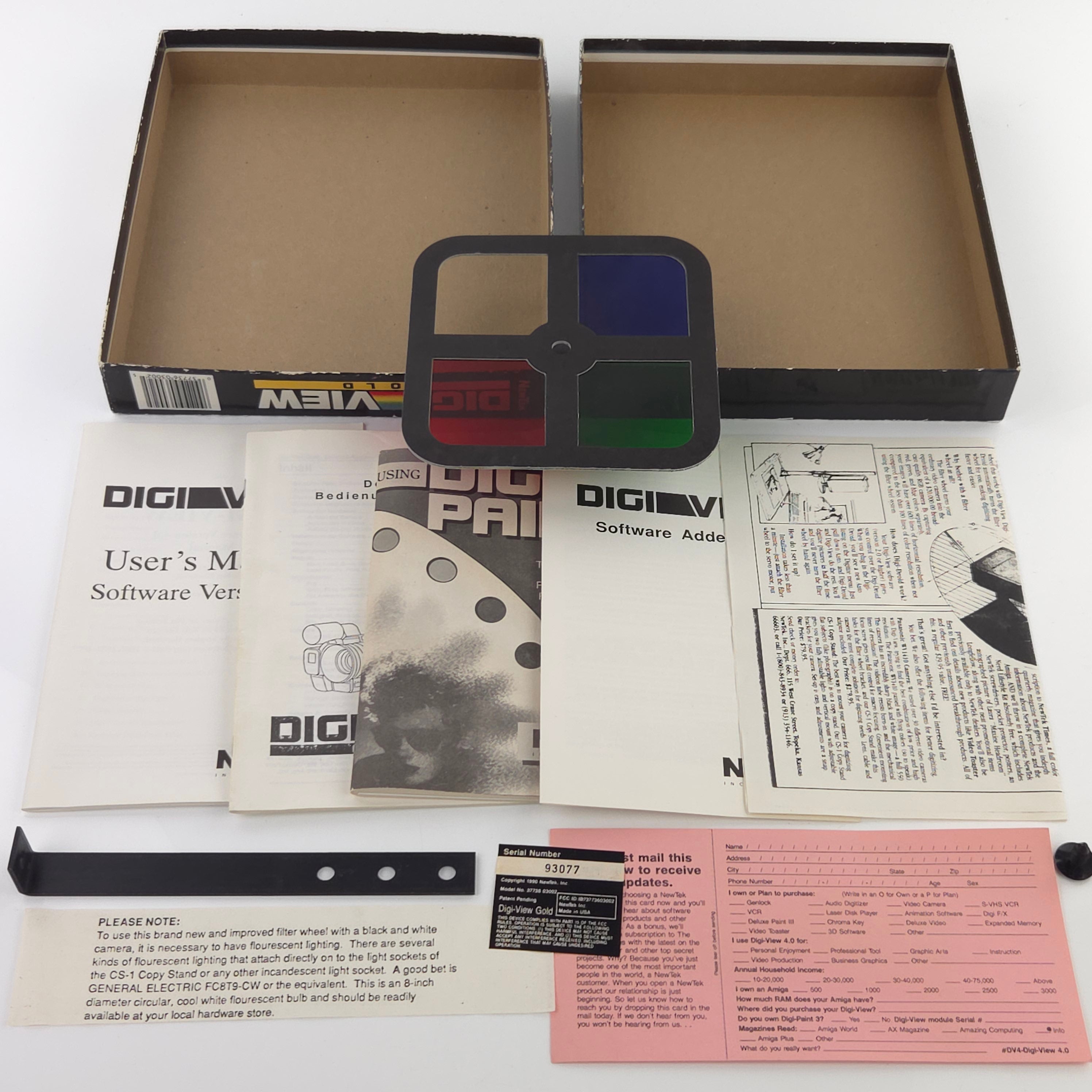 Amiga Spiel Digi View Gold CBM Disk Newtek 1990 OVP PAL