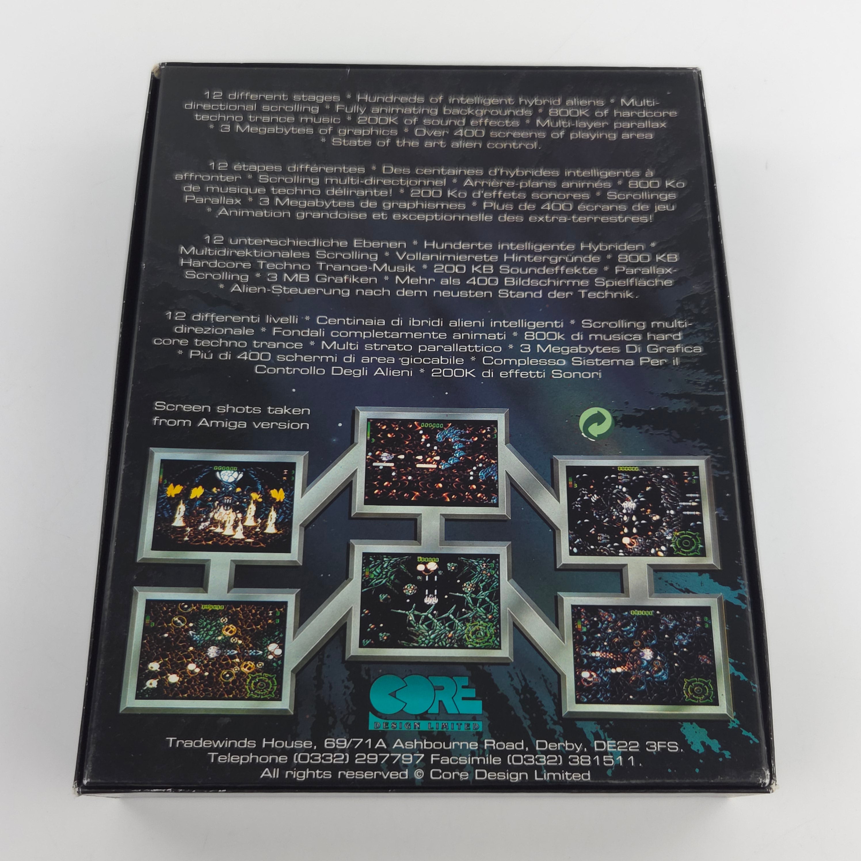 Amiga Spiel Blastar Core Design Big Box OVP PAL Diskette