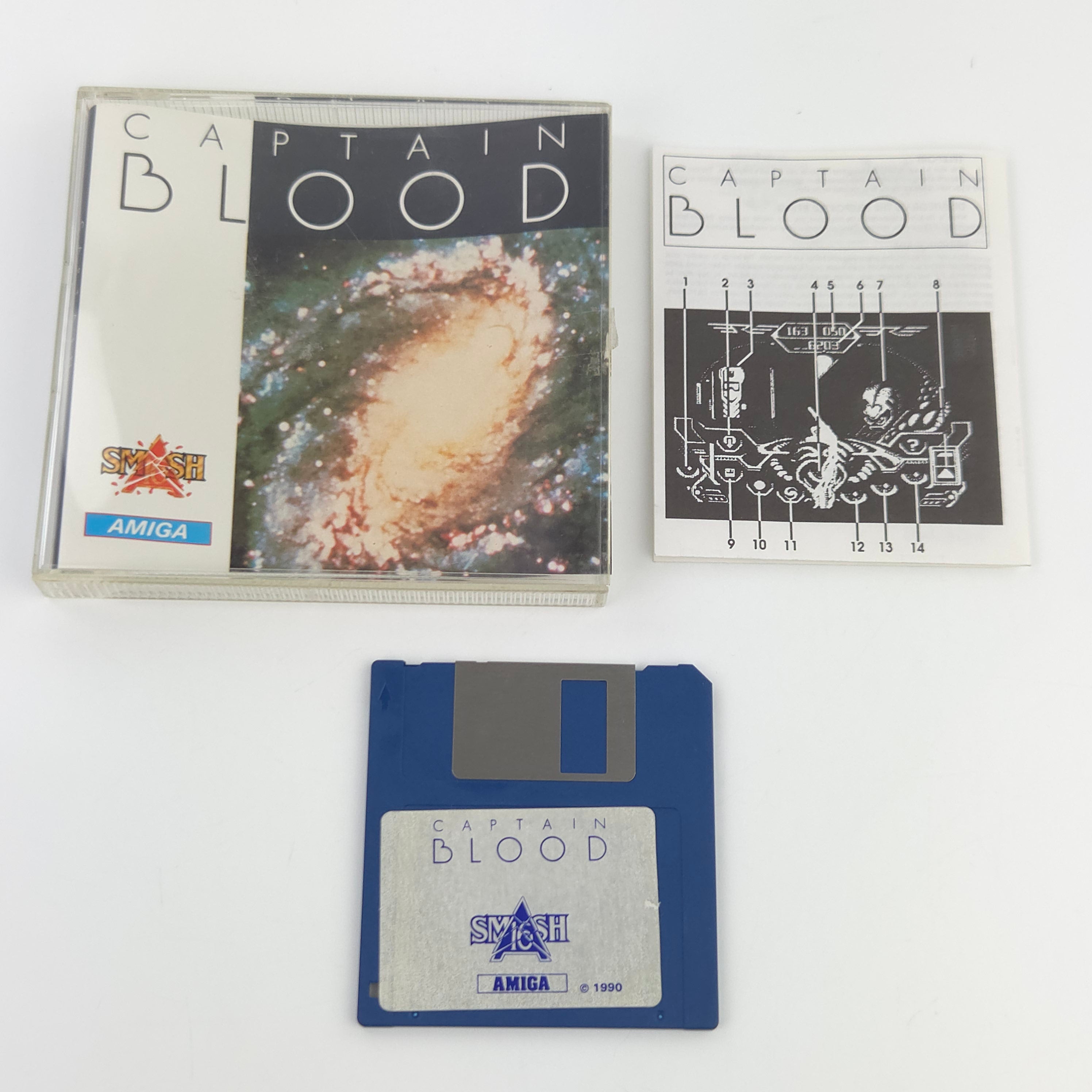 Commodore Amiga Spiel Captain Blood OVP CBM DISK 1990