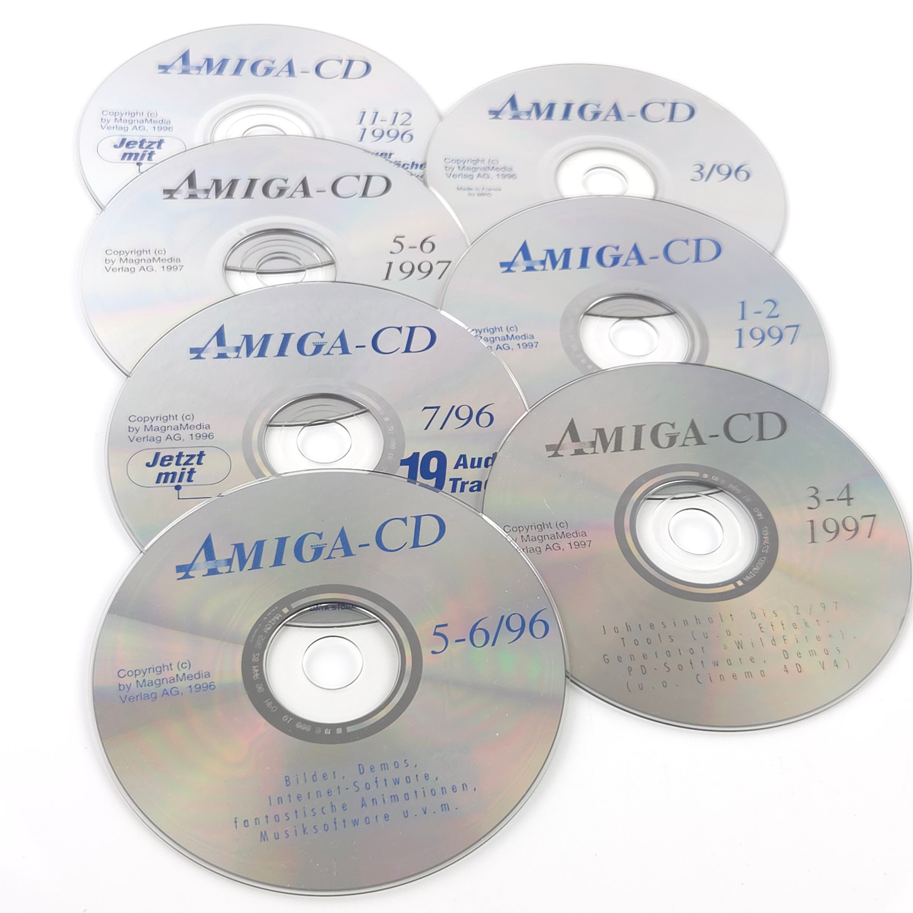 Commodore Amiga Spiel – CD Konvolut 7 CDs 1996-1997