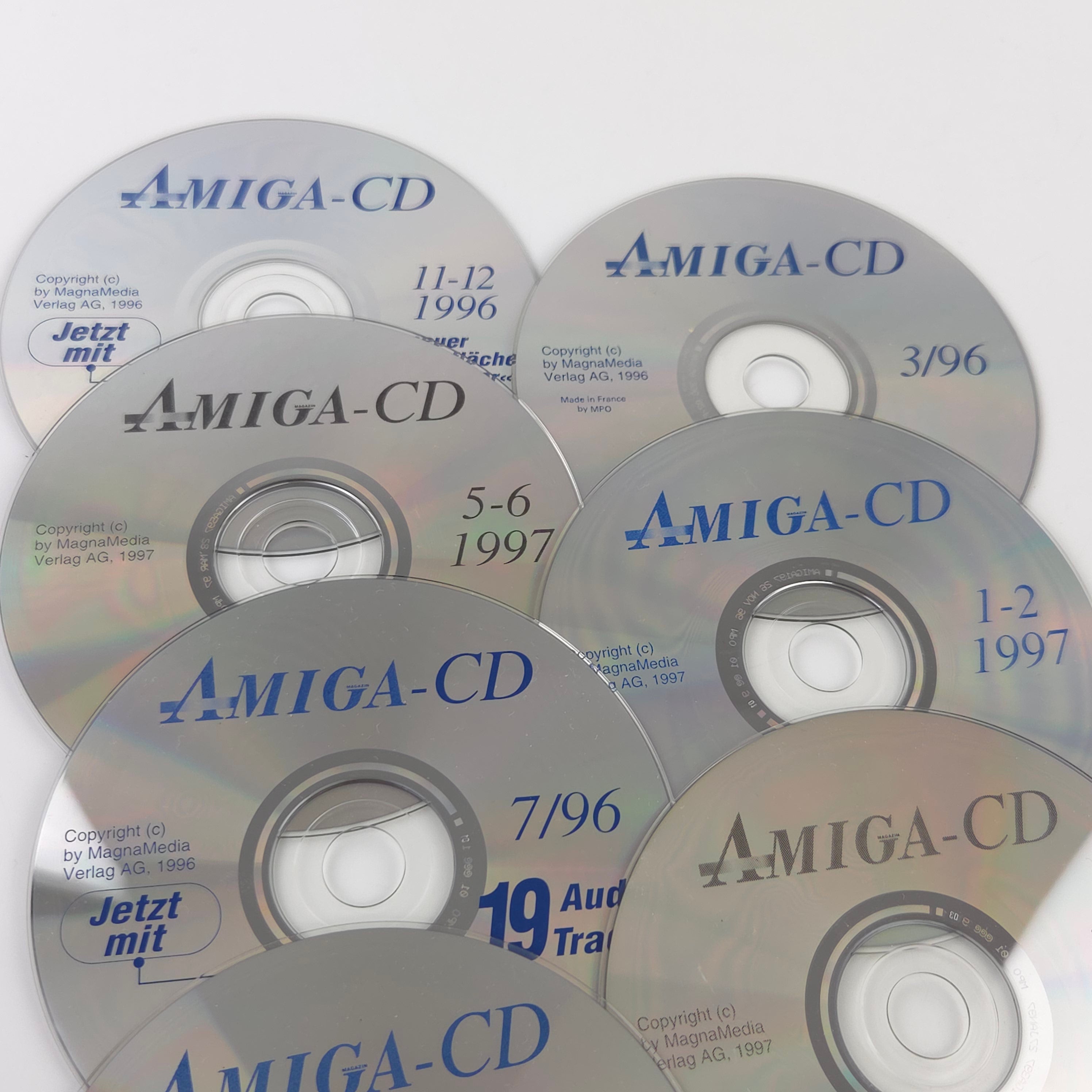 Commodore Amiga Spiel – CD Konvolut 7 CDs 1996-1997