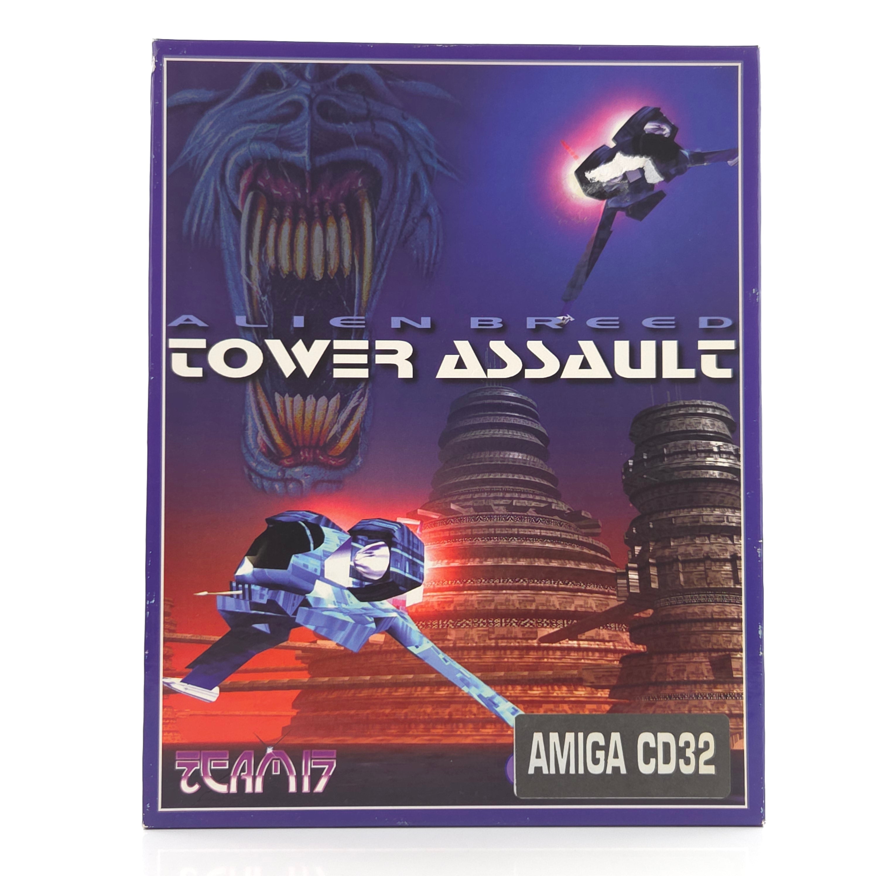 Amiga CD32 Spiel Alien Breed Tower Assault Big Box OVP