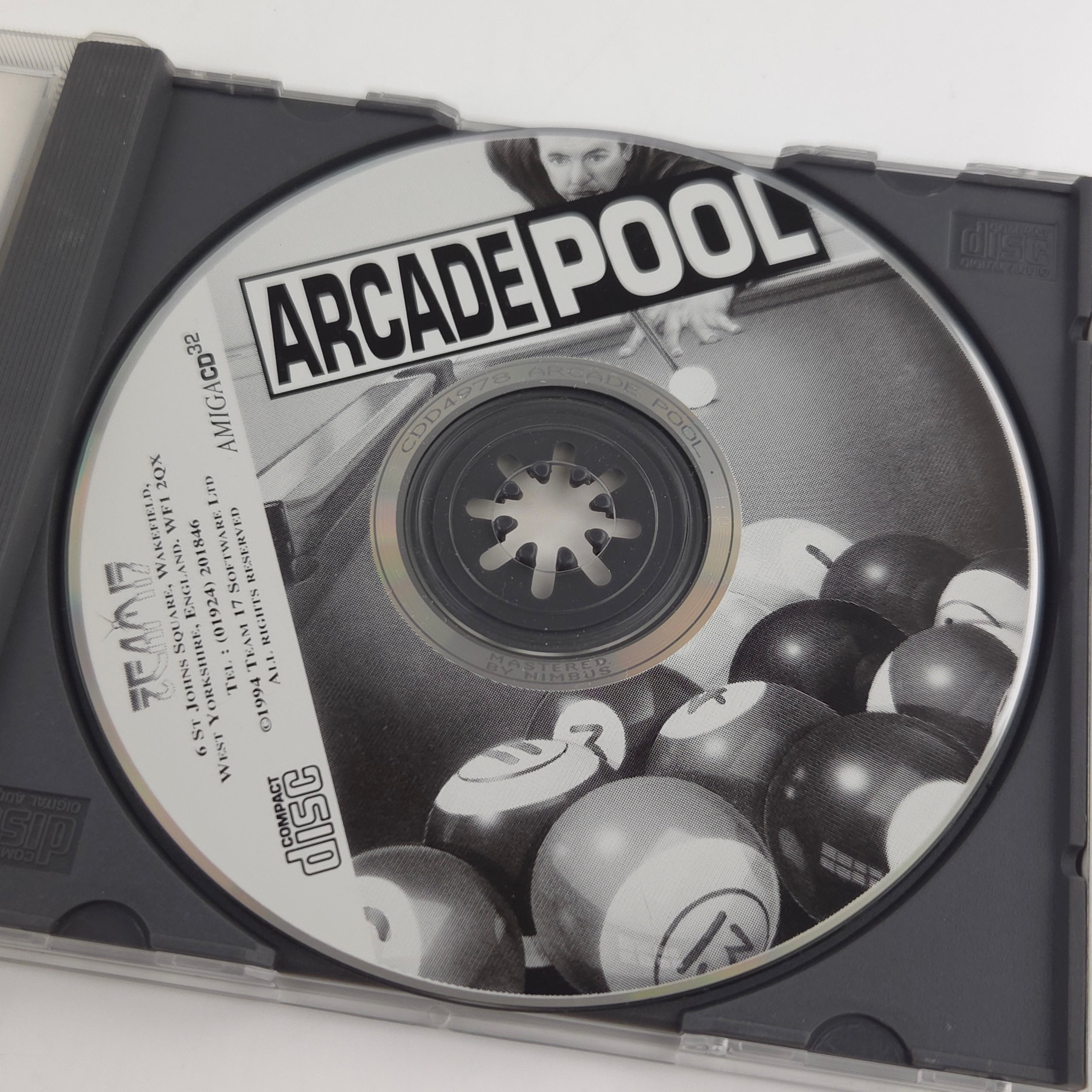 Amiga CD32 Spiel Arcade Pool Team17 Big Box OVP PAL