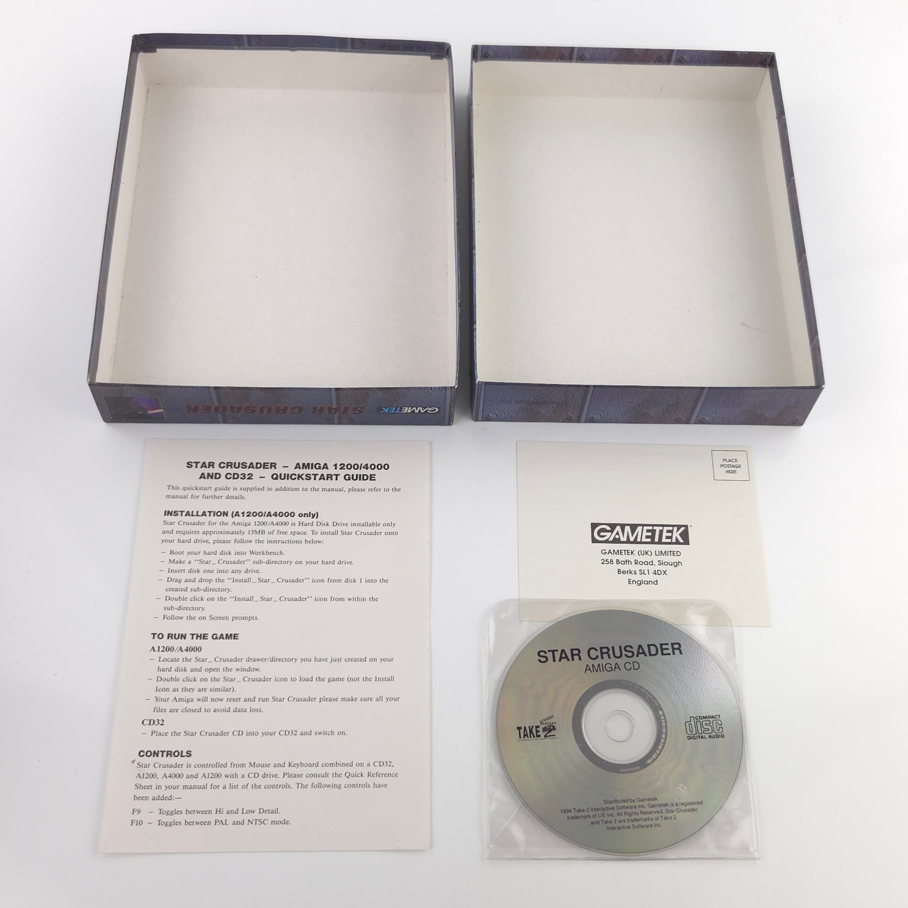 Amiga CD32 Spiel Star Crusader Big Box OVP PAL Gametek
