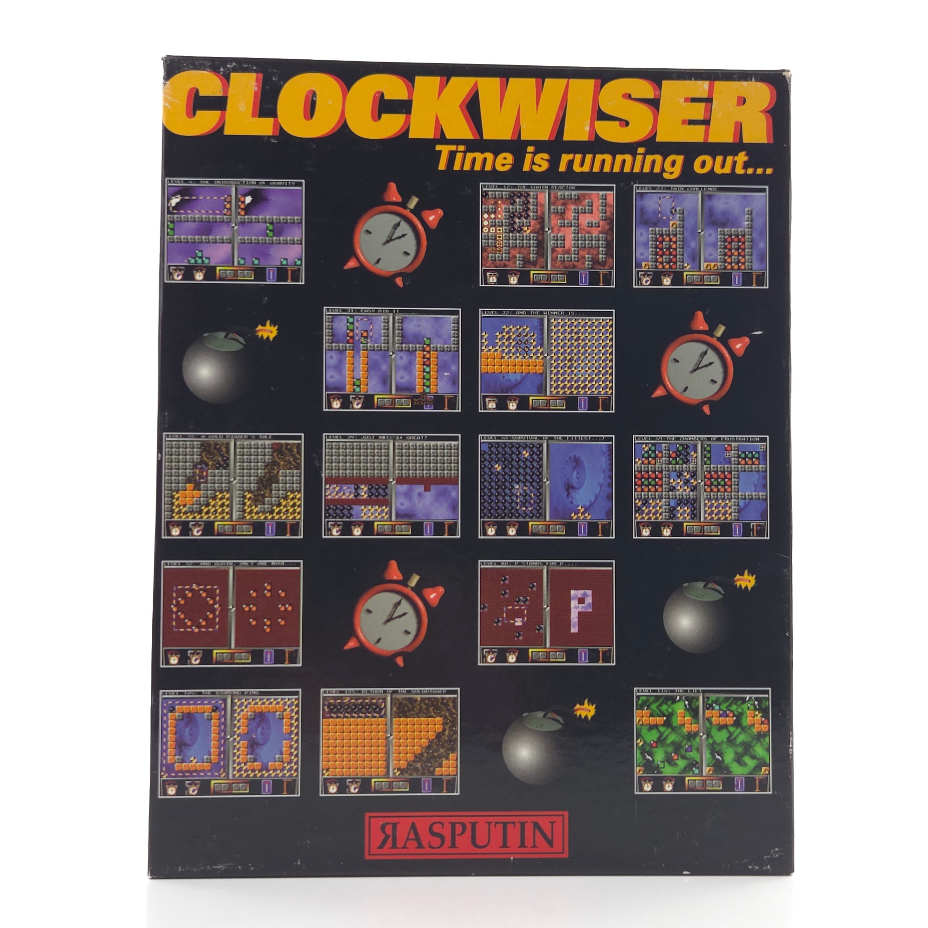 Commodore Amiga Spiel Clockwiser Big Box OVP PAL 1994