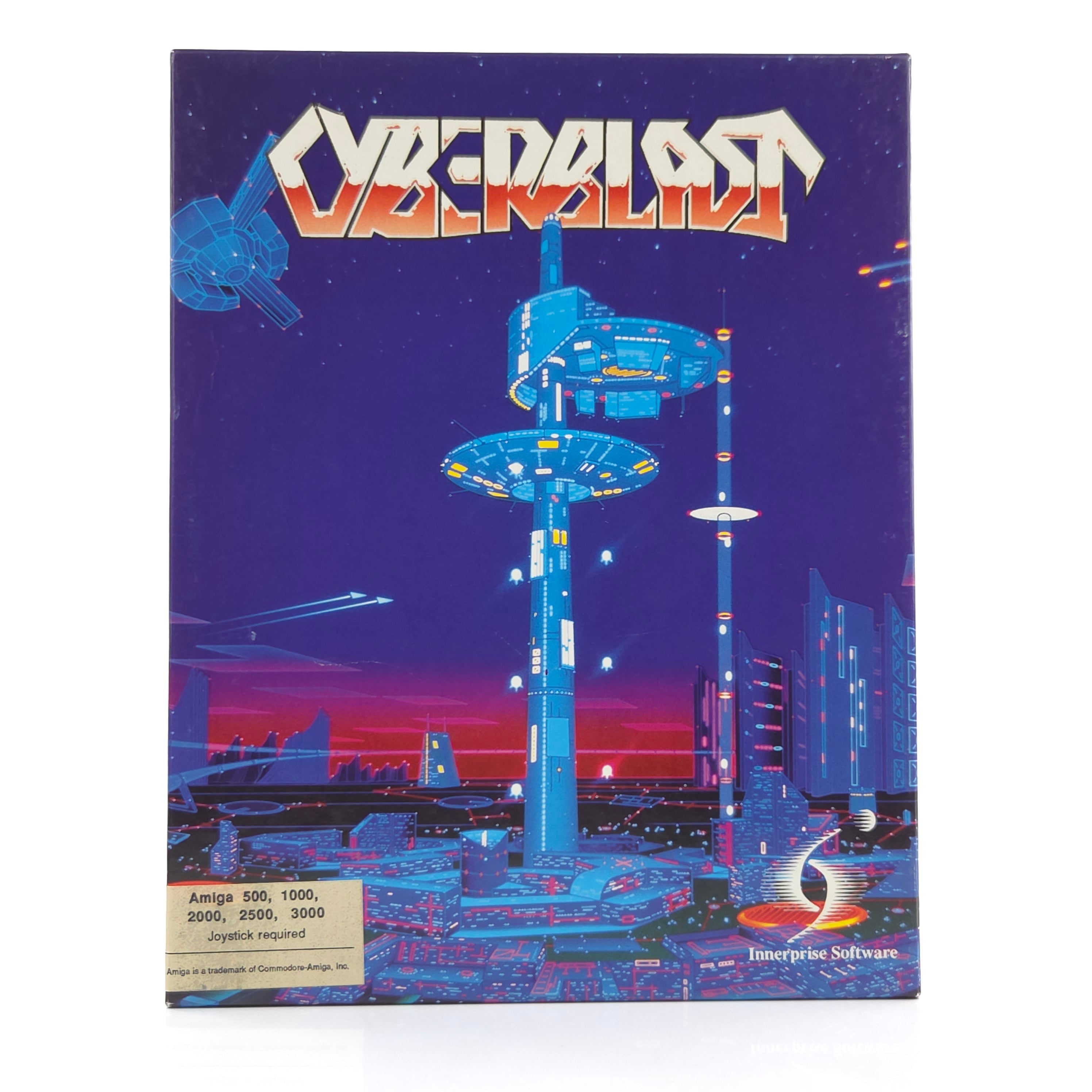 Amiga Spiel Cyberblast Big Box OVP PAL Innerprise CBM