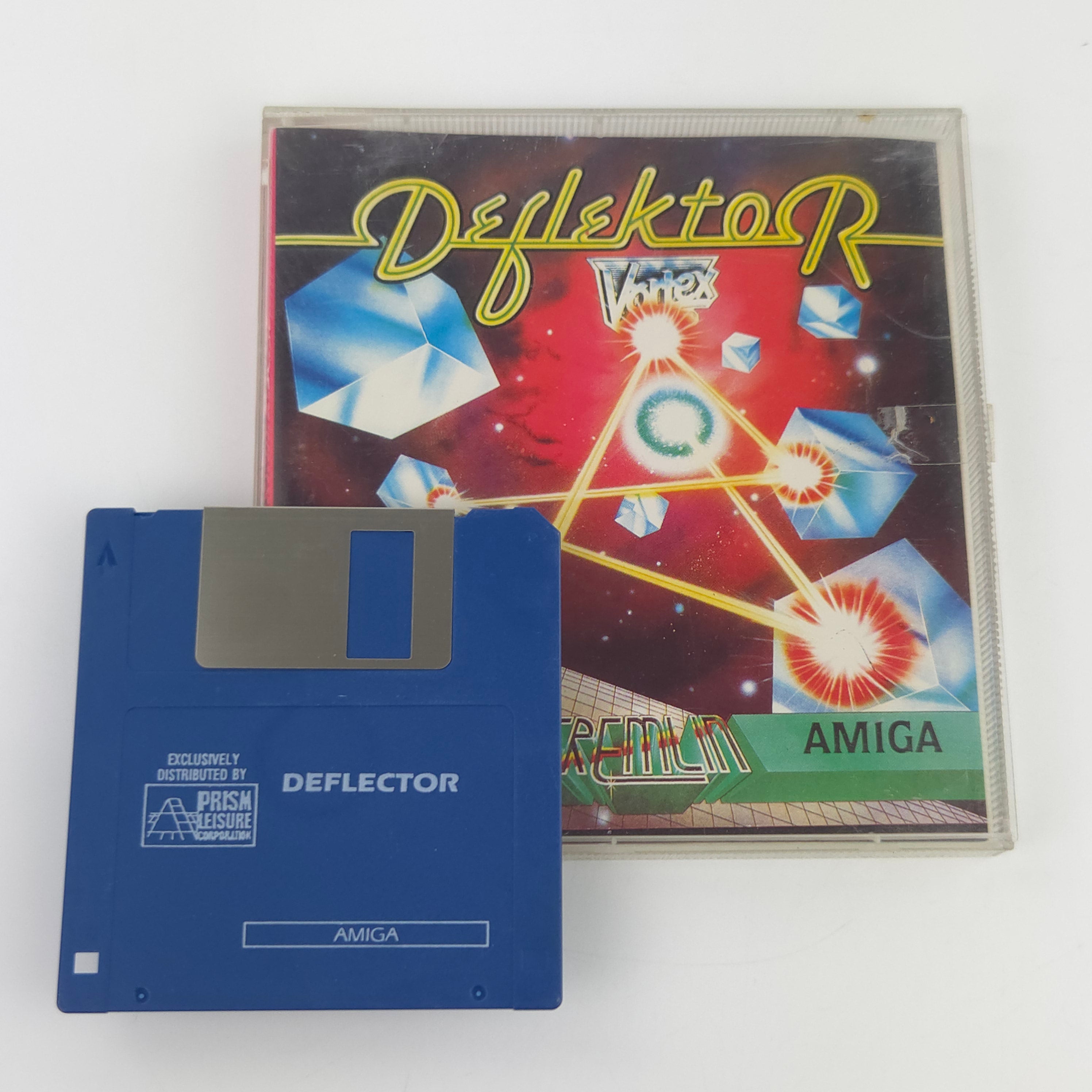 Commodore Amiga Spiel Deflektor CBM Disk OVP PAL 1988