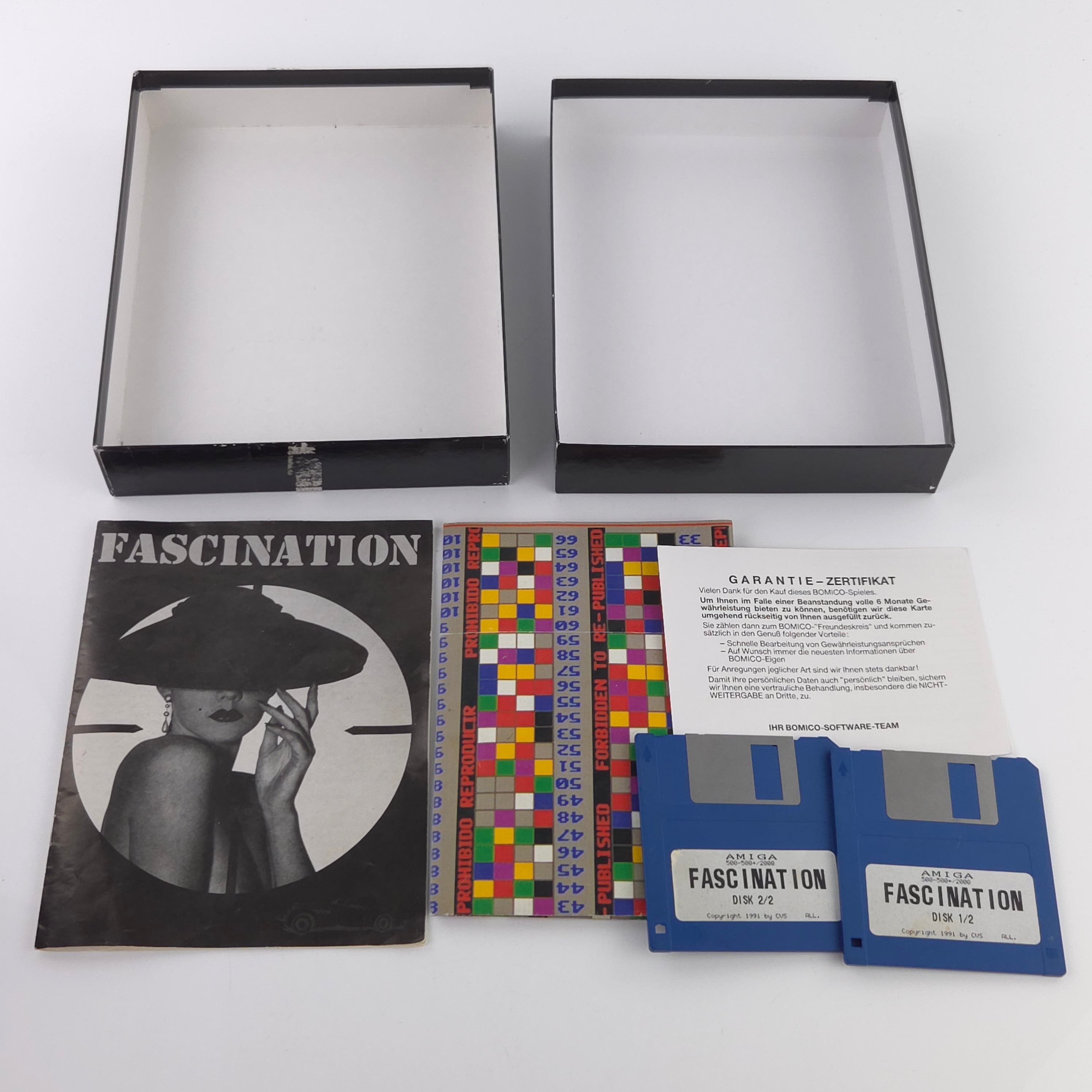 Amiga Spiel Fascination Big Box OVP PAL Romico 1991