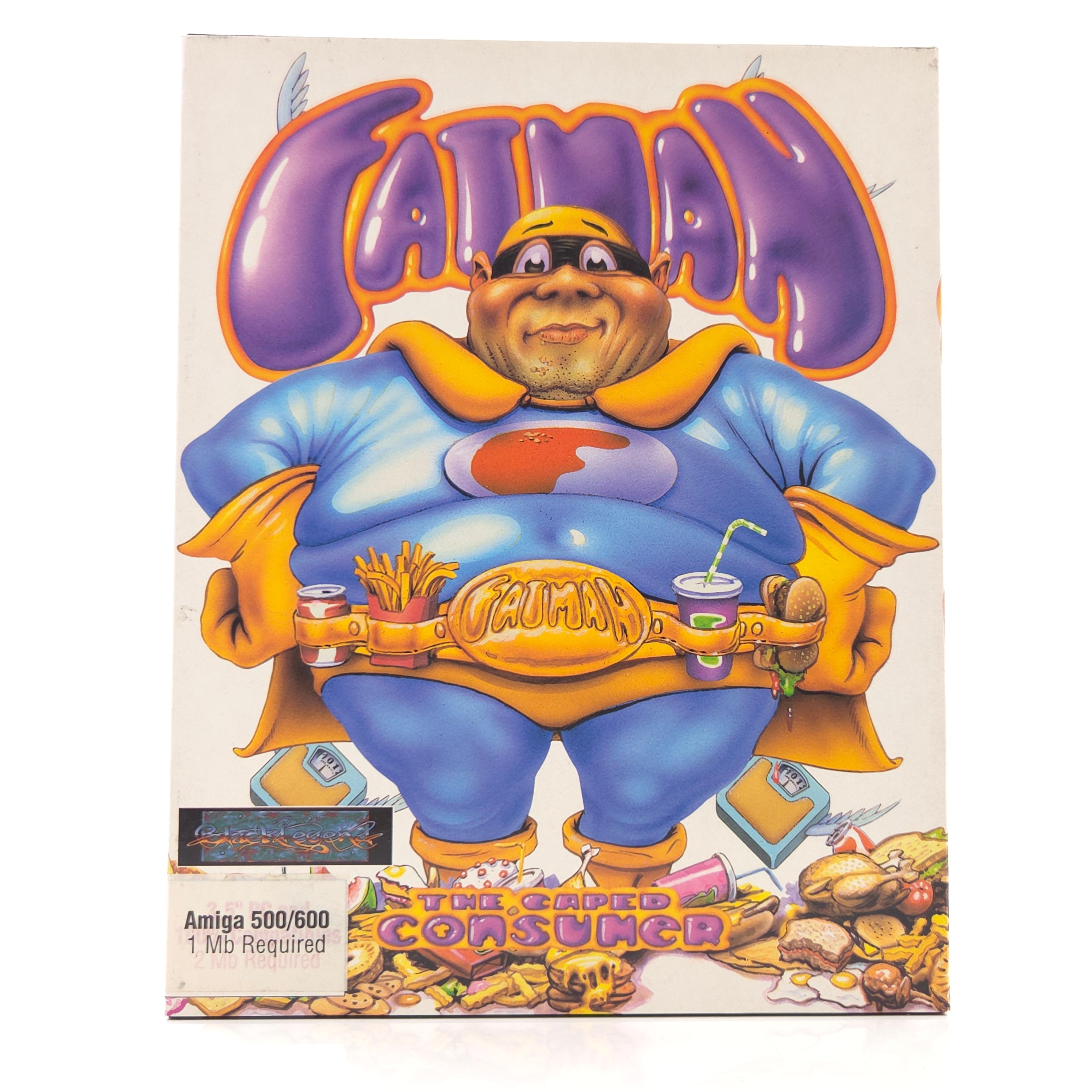 Commodore Amiga Spiel Fatman Caped Consumer Big Box OVP