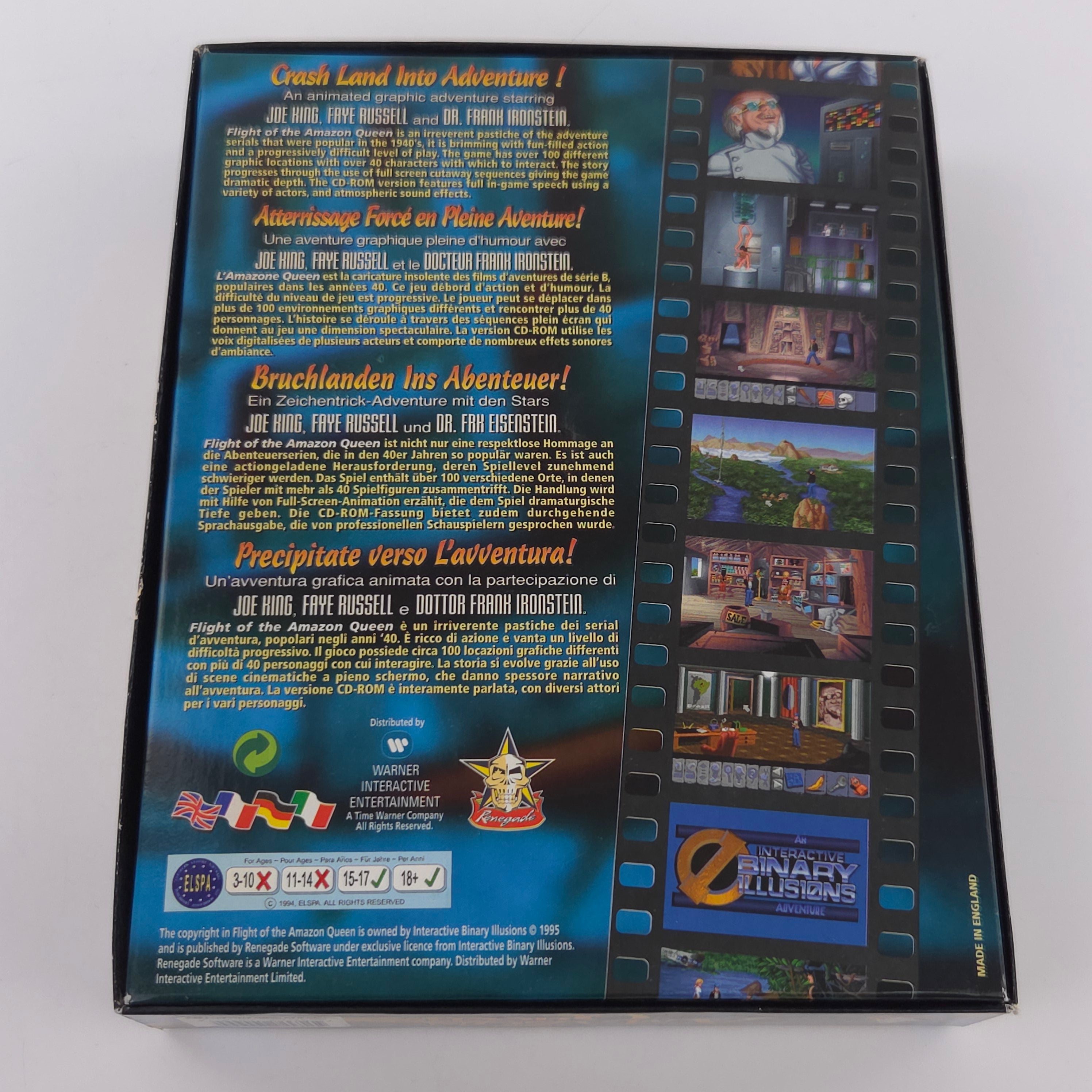 Amiga Spiel Flight of the Amazon Queen Big Box OVP PAL