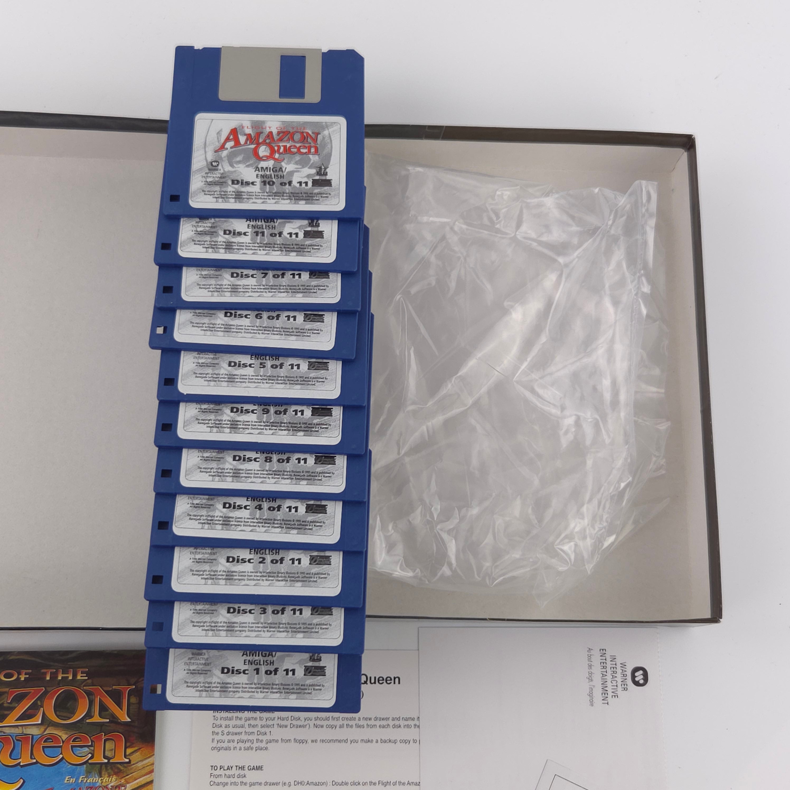 Amiga Spiel Flight of the Amazon Queen Big Box OVP PAL