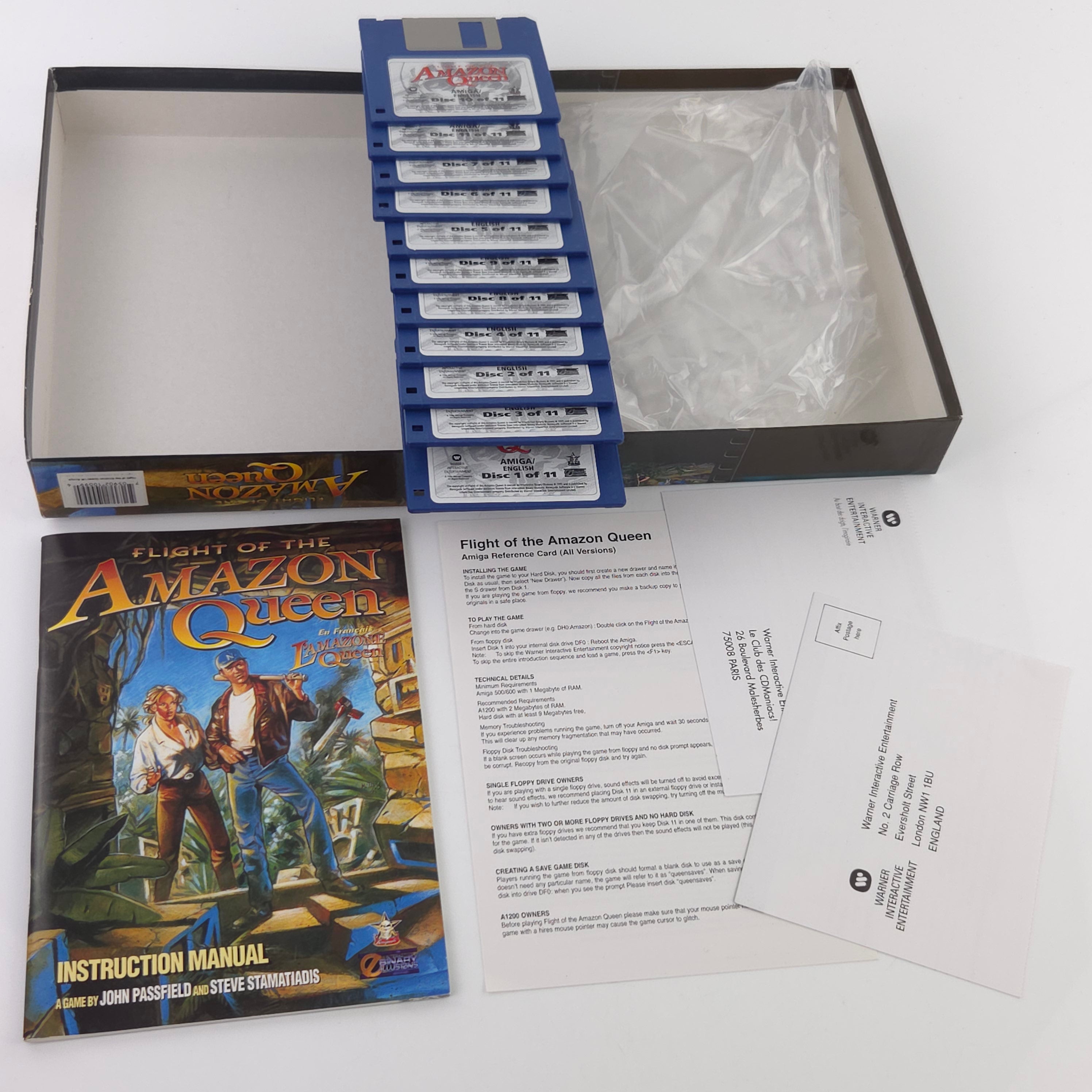 Amiga Spiel Flight of the Amazon Queen Big Box OVP PAL