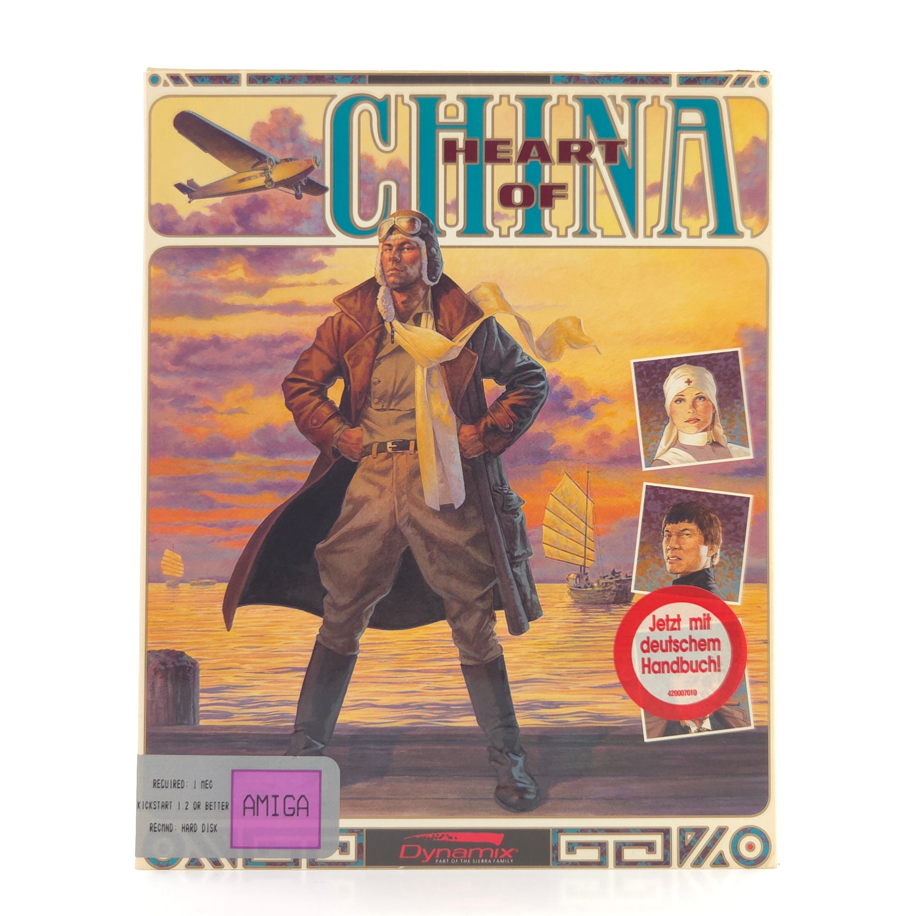 Commodore Amiga Spiel Heart of China Big Box OVP PAL