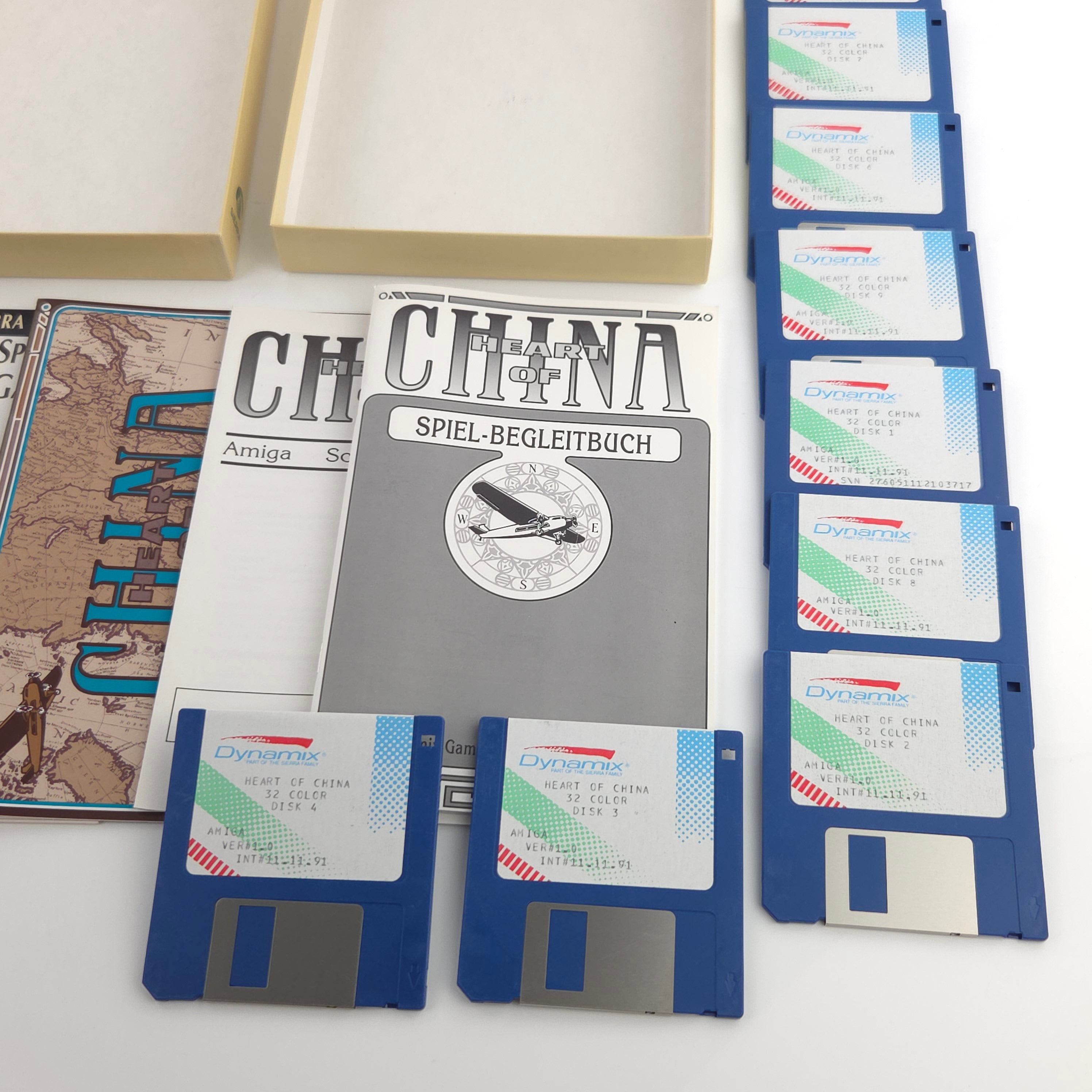 Commodore Amiga Spiel Heart of China Big Box OVP PAL