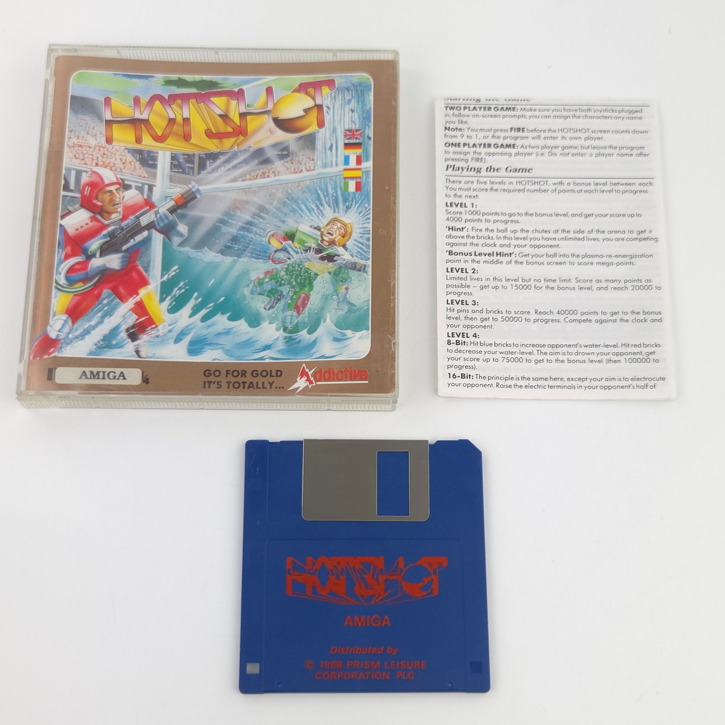 Commodore Amiga Spiel Hotshot Prism Leisure OVP PAL