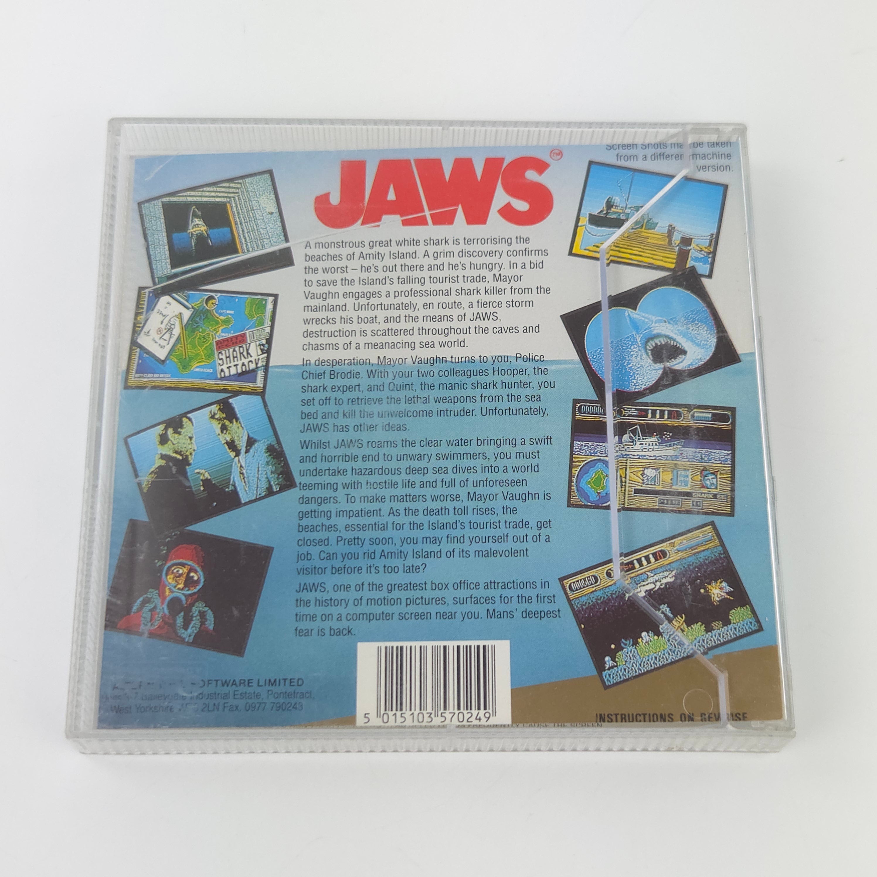 Commodore Amiga Spiel JAWS Top Shots OVP PAL Disk