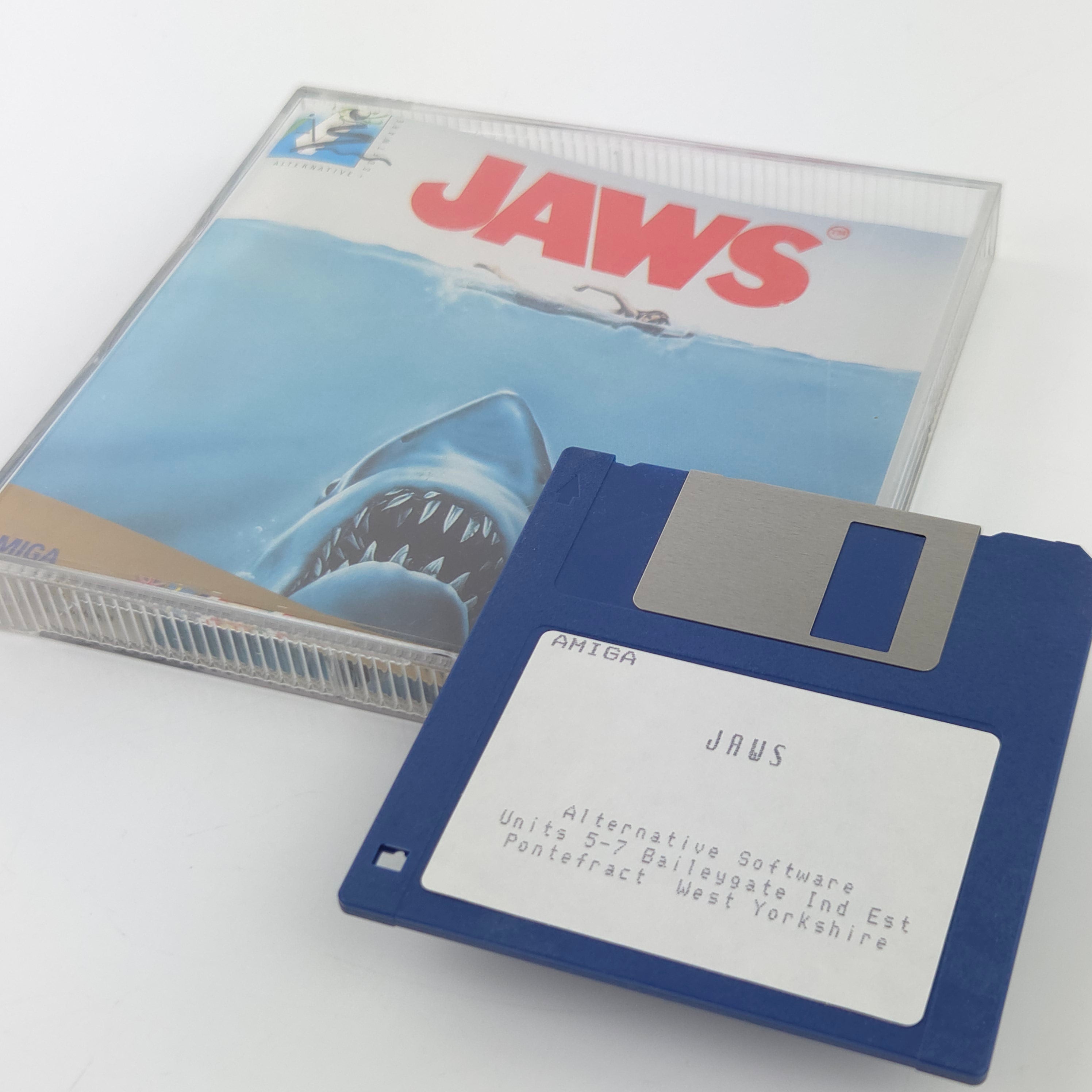 Commodore Amiga Spiel JAWS Top Shots OVP PAL Disk