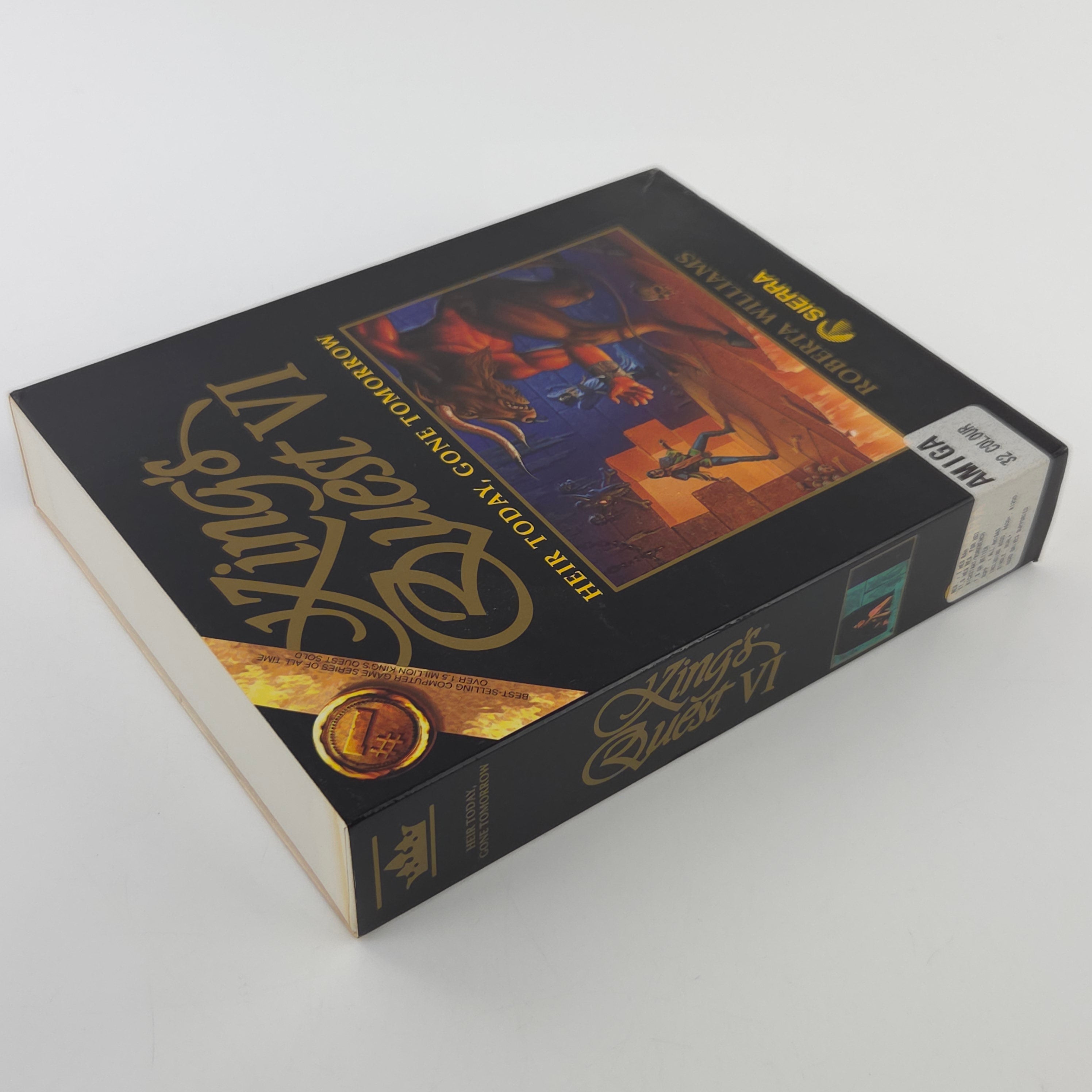 Amiga Spiel Kings Quest VI Big Box OVP Sierra PAL Disk