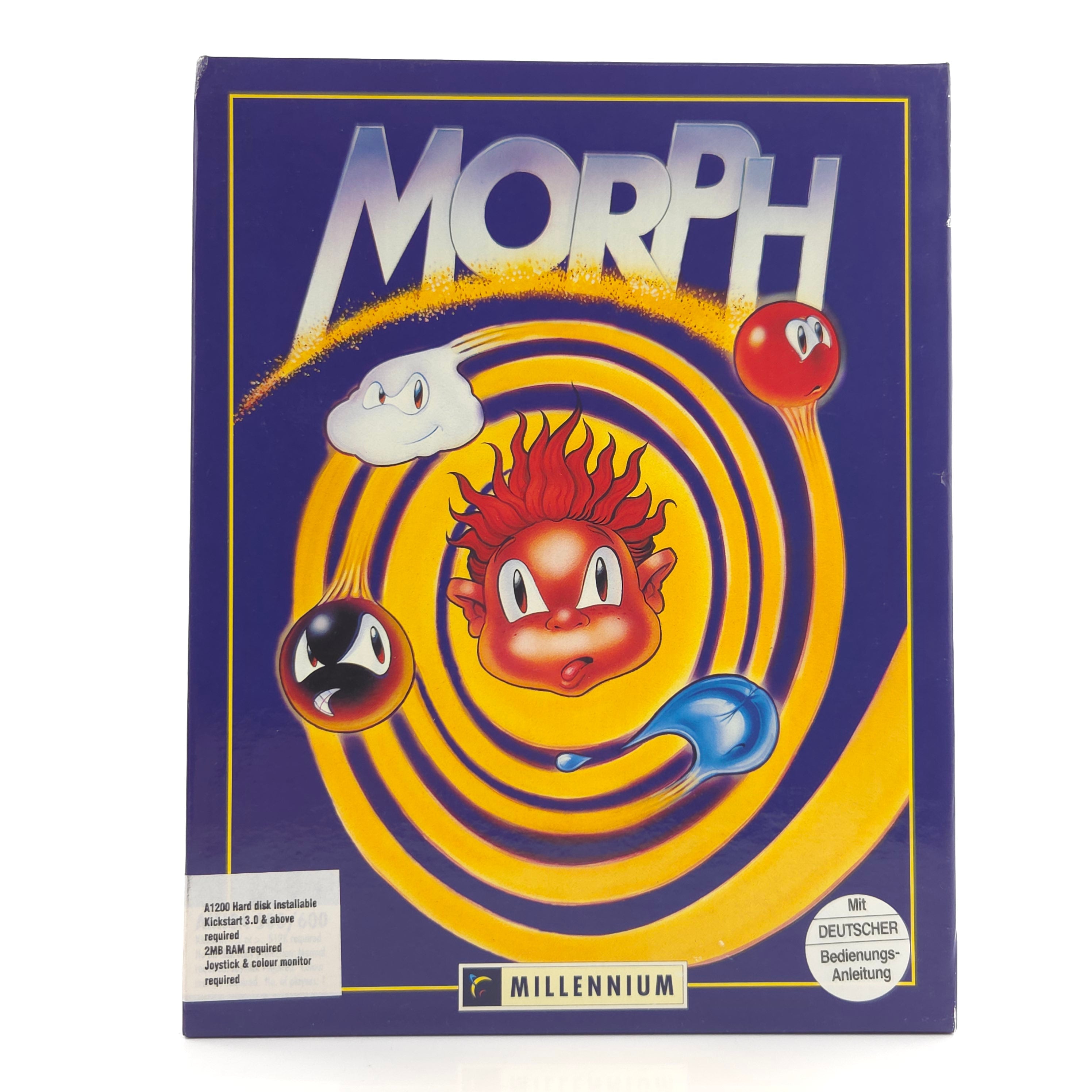 Commodore Amiga Spiel Morph Big Box OVP PAL Millennium
