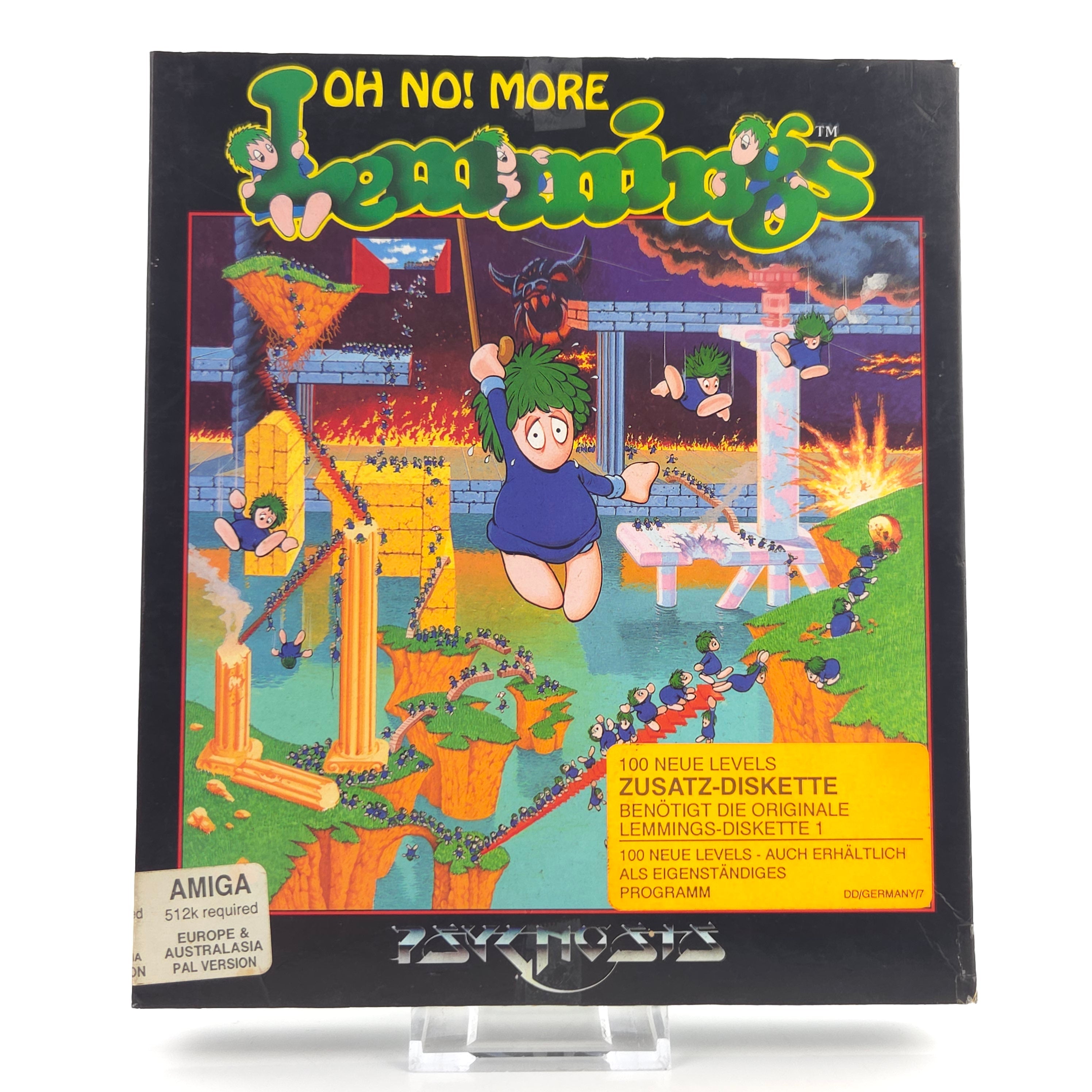 Amiga Spiel Oh No More Lemmings Big Box OVP PAL Psygnosis