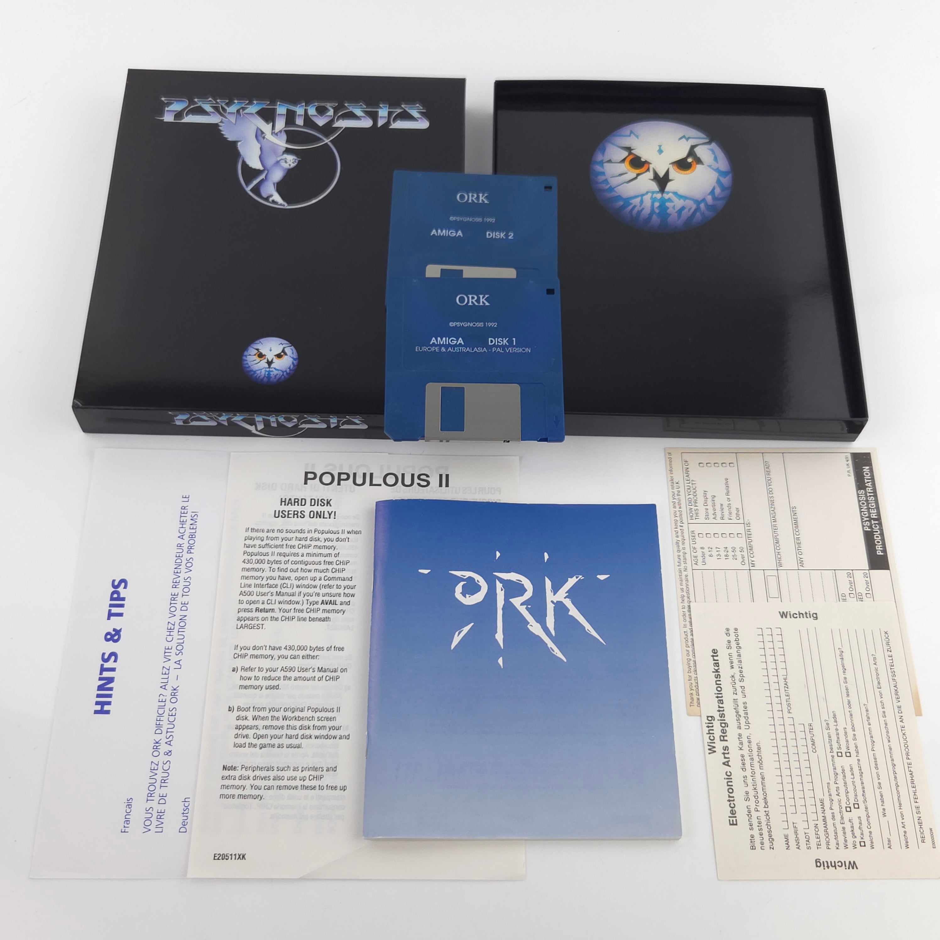 Commodore Amiga Spiel ORK Psygnosis 1992 Big Box OVP PAL