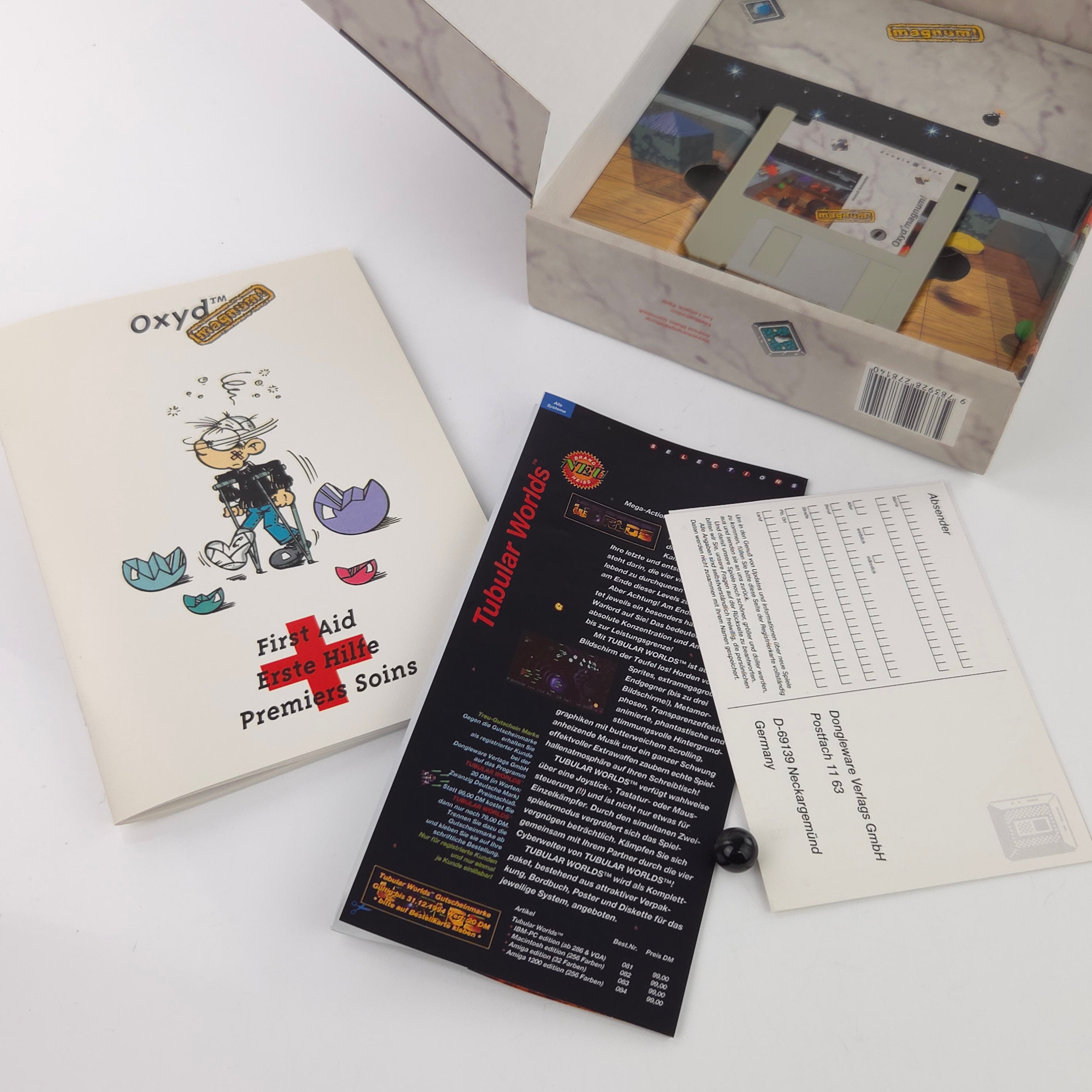 Amiga Spiel Oxyd Magnum CBM PAL Big Box OVP Diskette