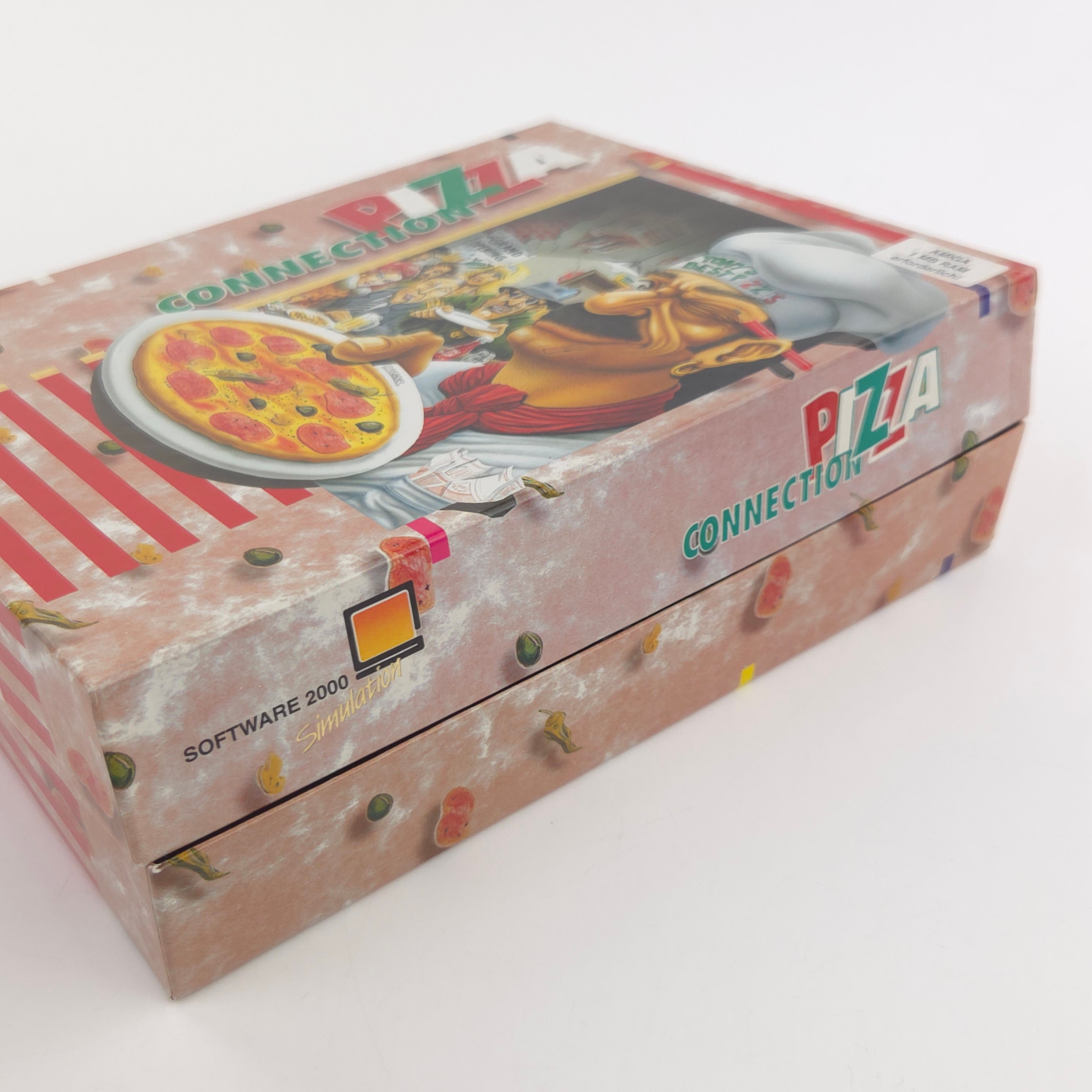 Amiga Spiel Pizza Connection Big Box OVP CBM Disk PAL