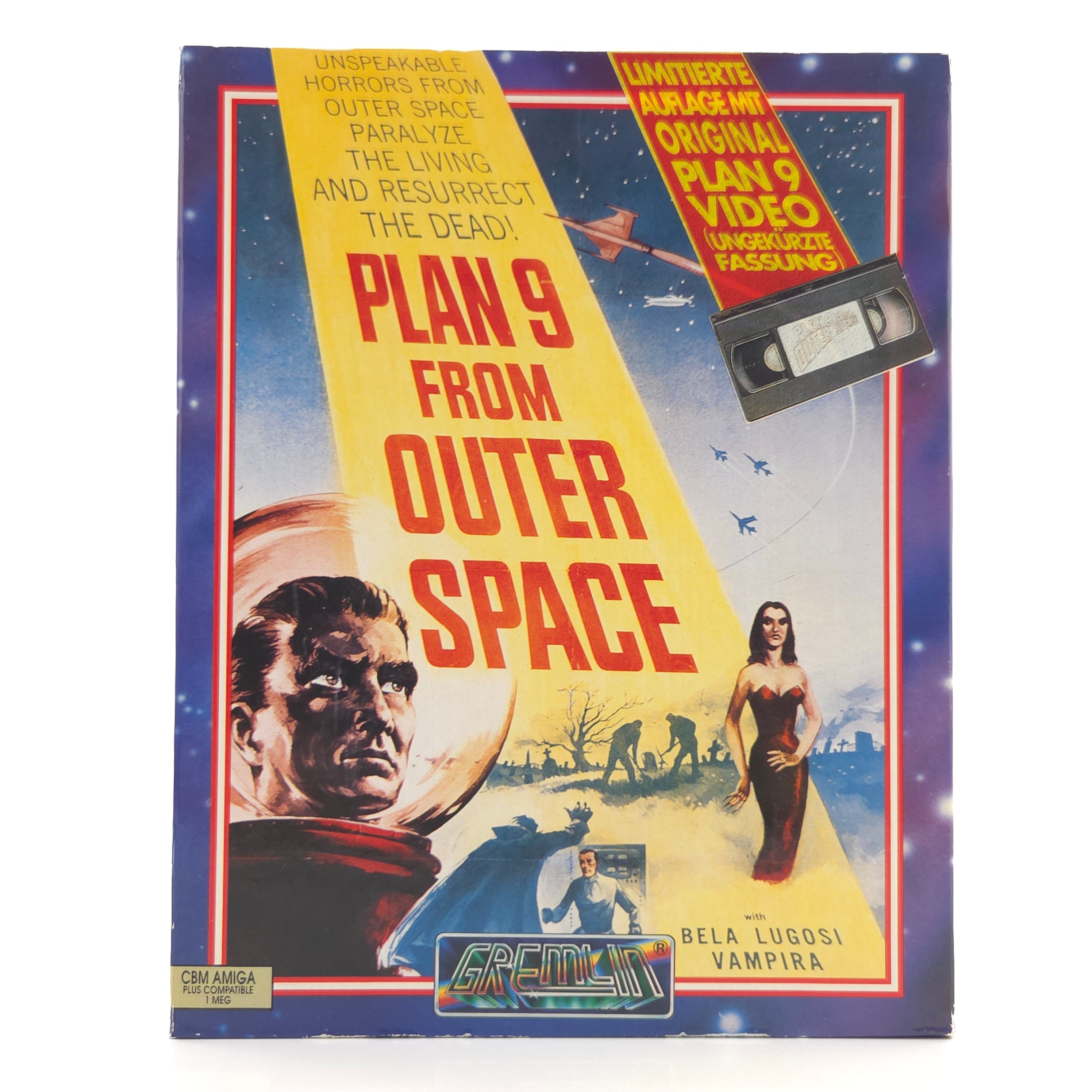 Commodore Amiga Spiel Plan 9 from Outer Space Big Box OVP