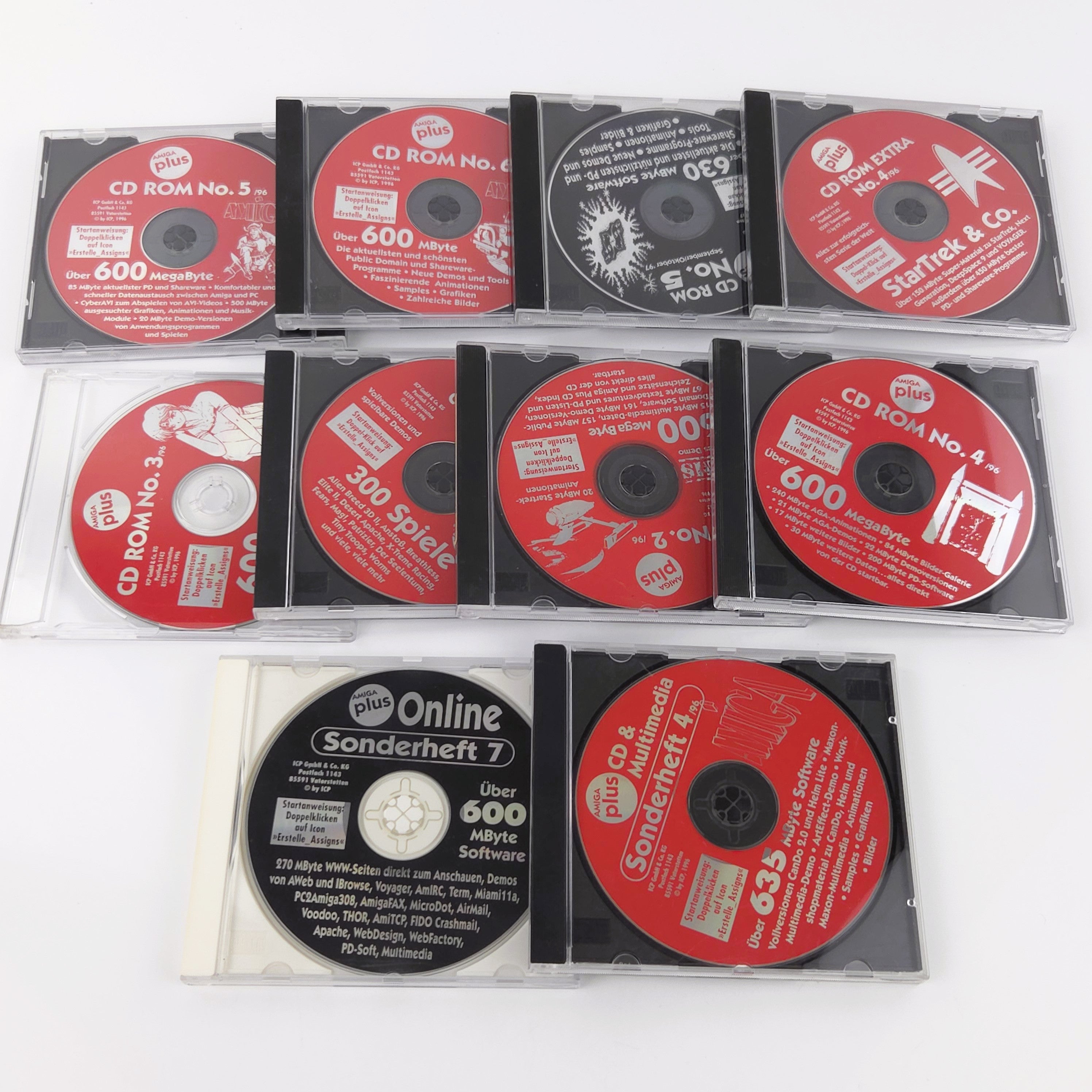 Commodore Amiga Software – PLUS CD-ROM Konvolut