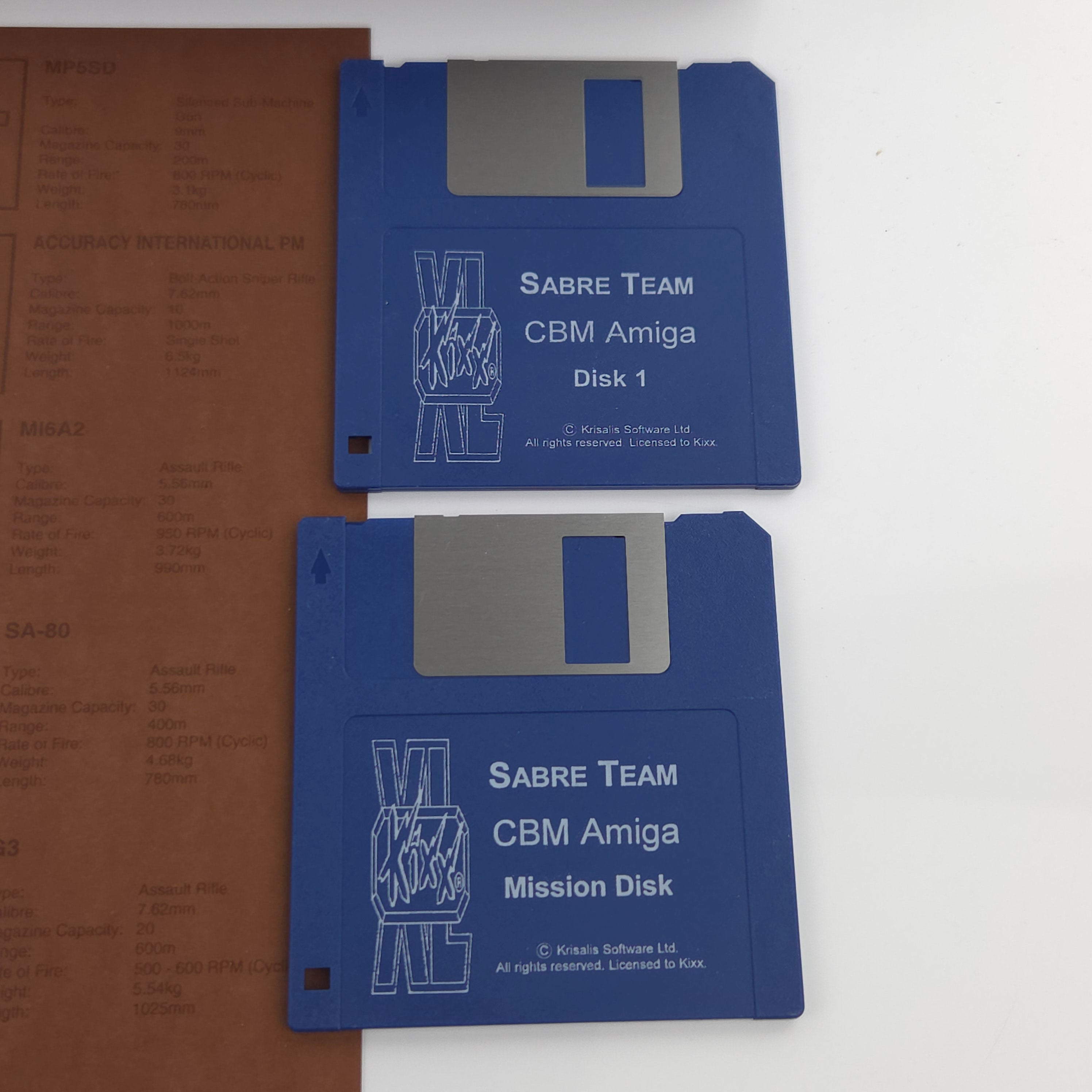 Commodore Amiga Spiel Sabre Team KIXX XL Big Box OVP PAL