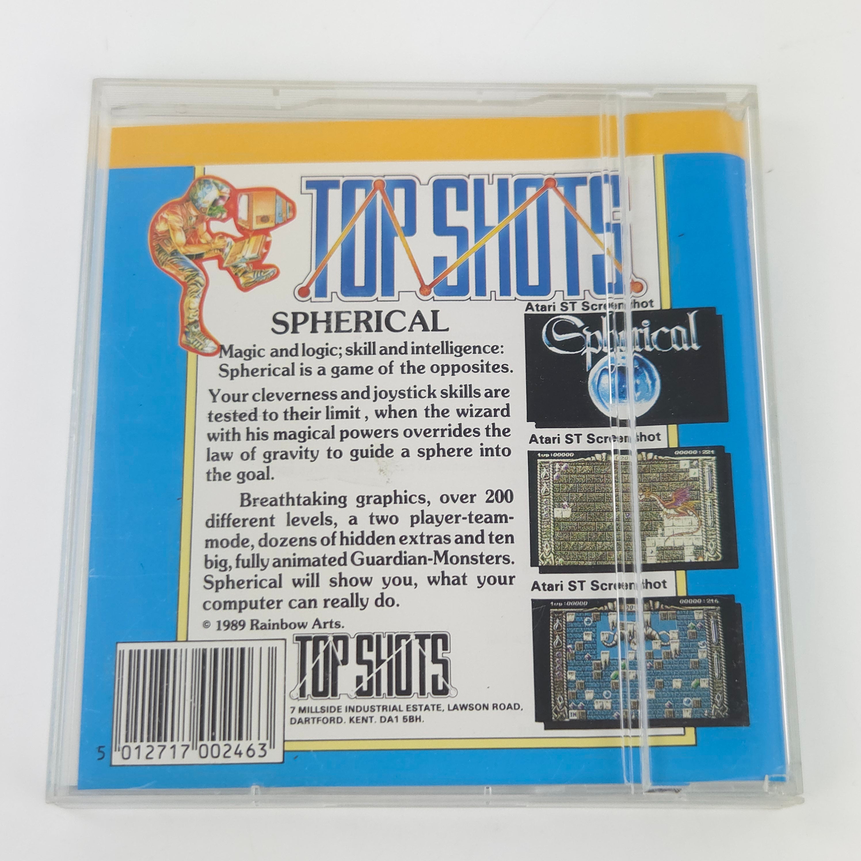 Commodore Amiga Spiel Spherical Top Shots OVP PAL 1989