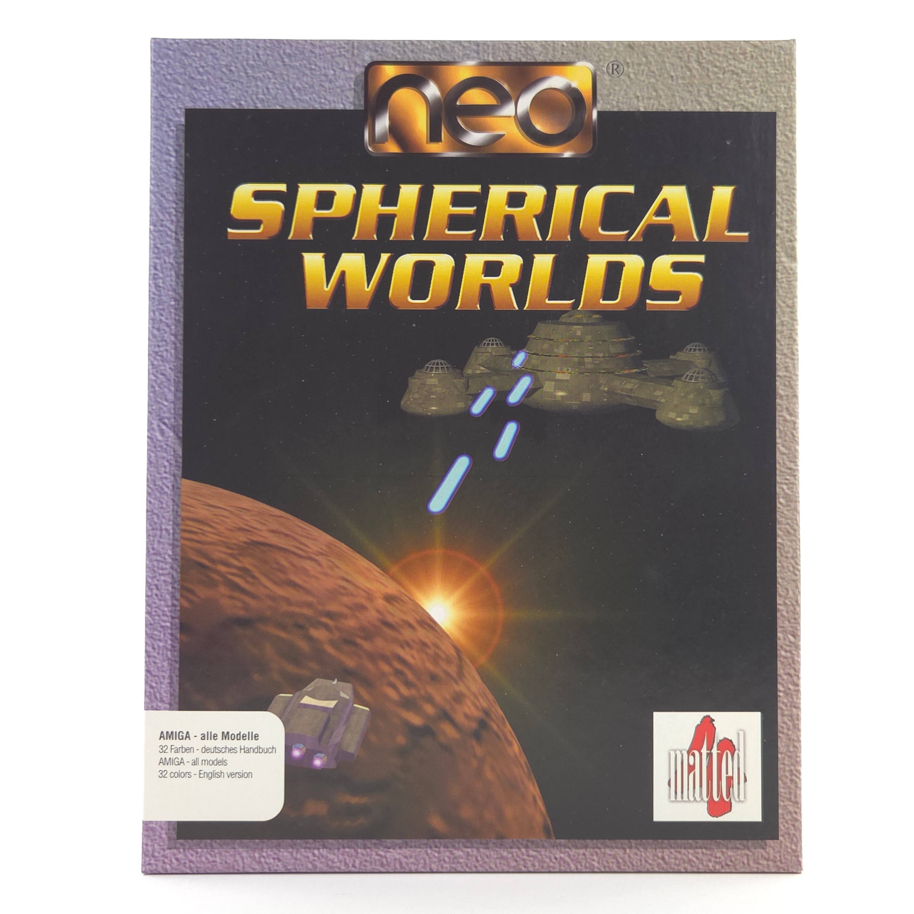 Commodore Amiga Spiel Spherical Worlds Big Box OVP PAL