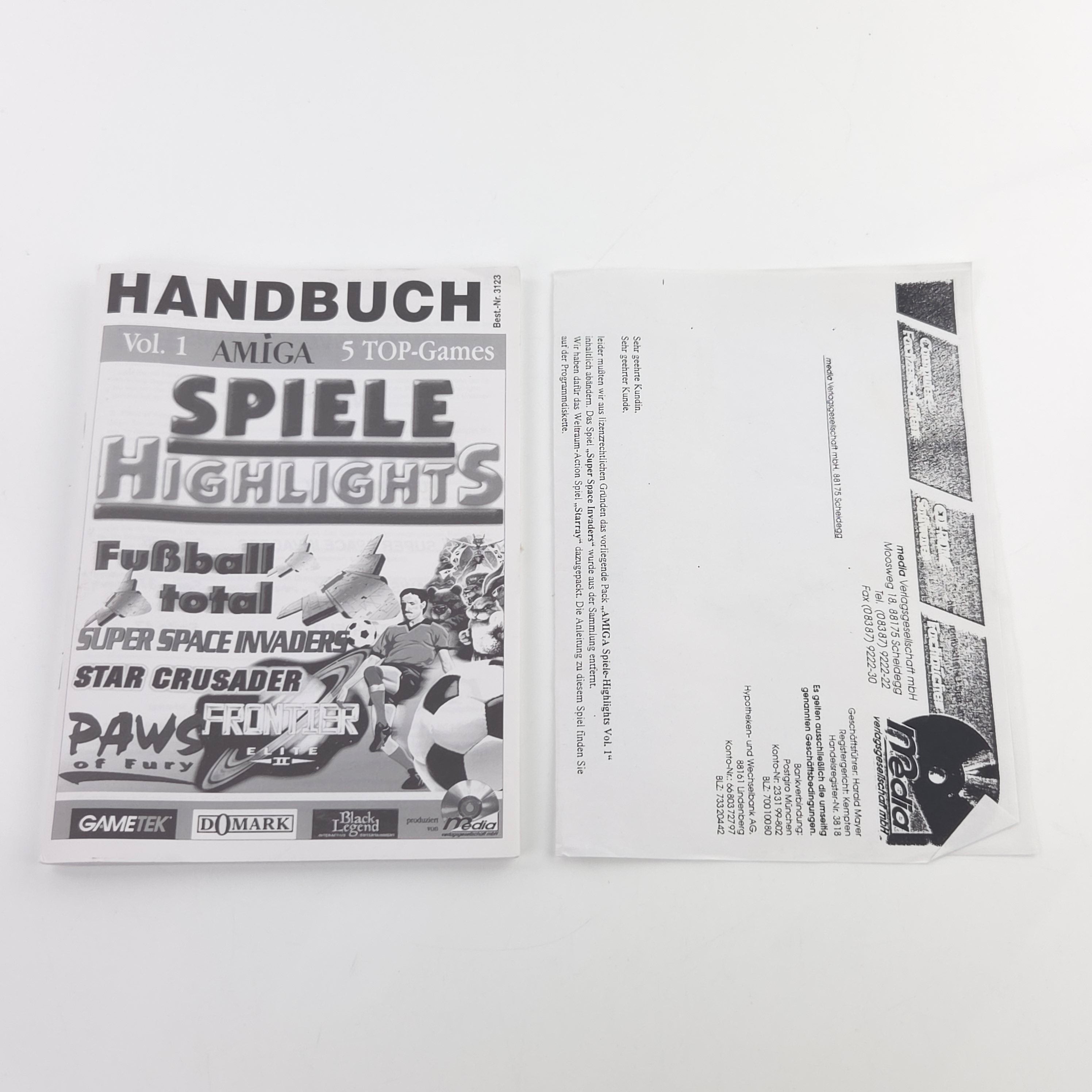 Amiga Spiel Spiele Highlights Vol.1 Big Box CBM DISK OVP