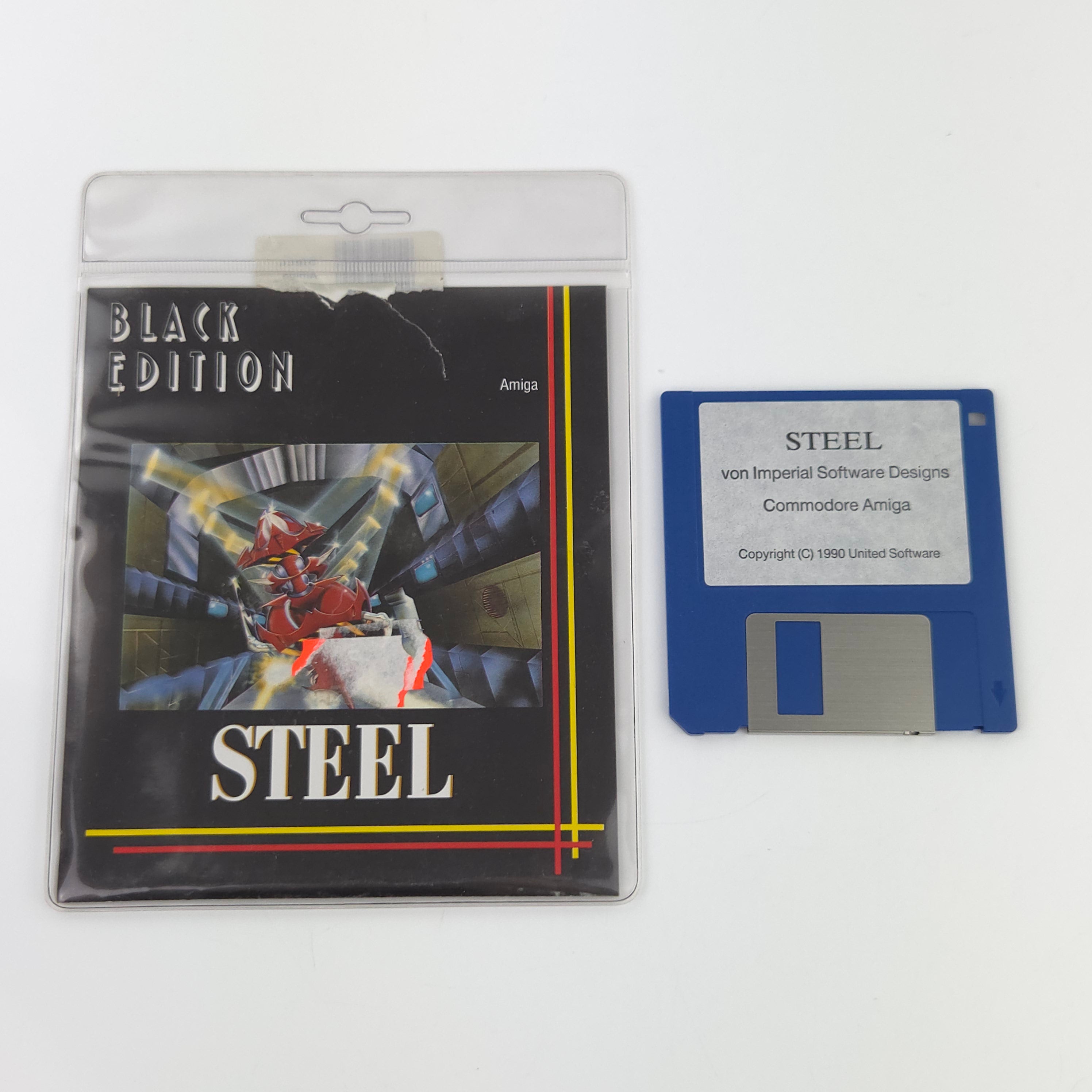 Commodore Amiga Spiel Steel Black Edition Blister OVP PAL