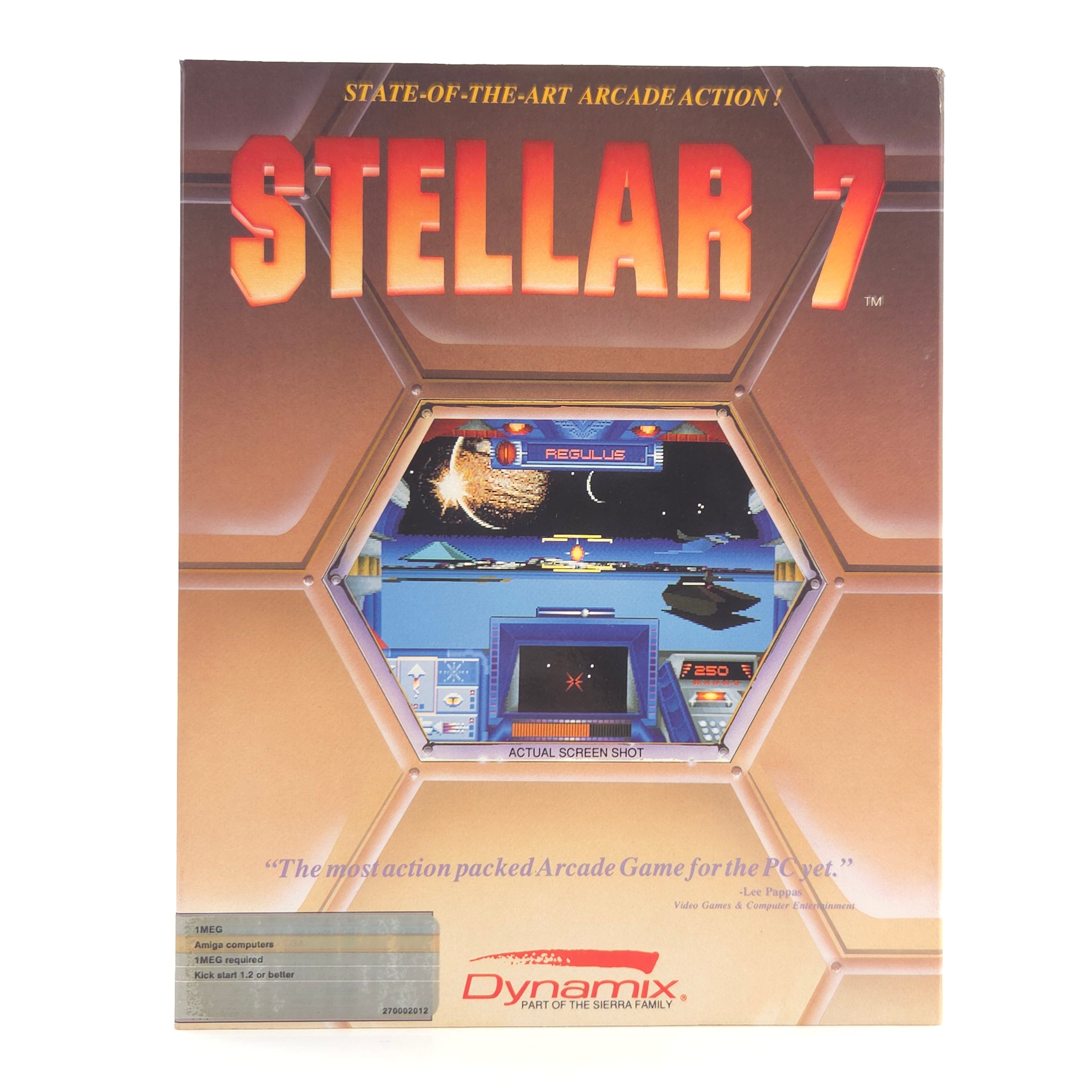 Amiga Spiel Stellar 7 Big Box OVP PAL Diskette Dynamix