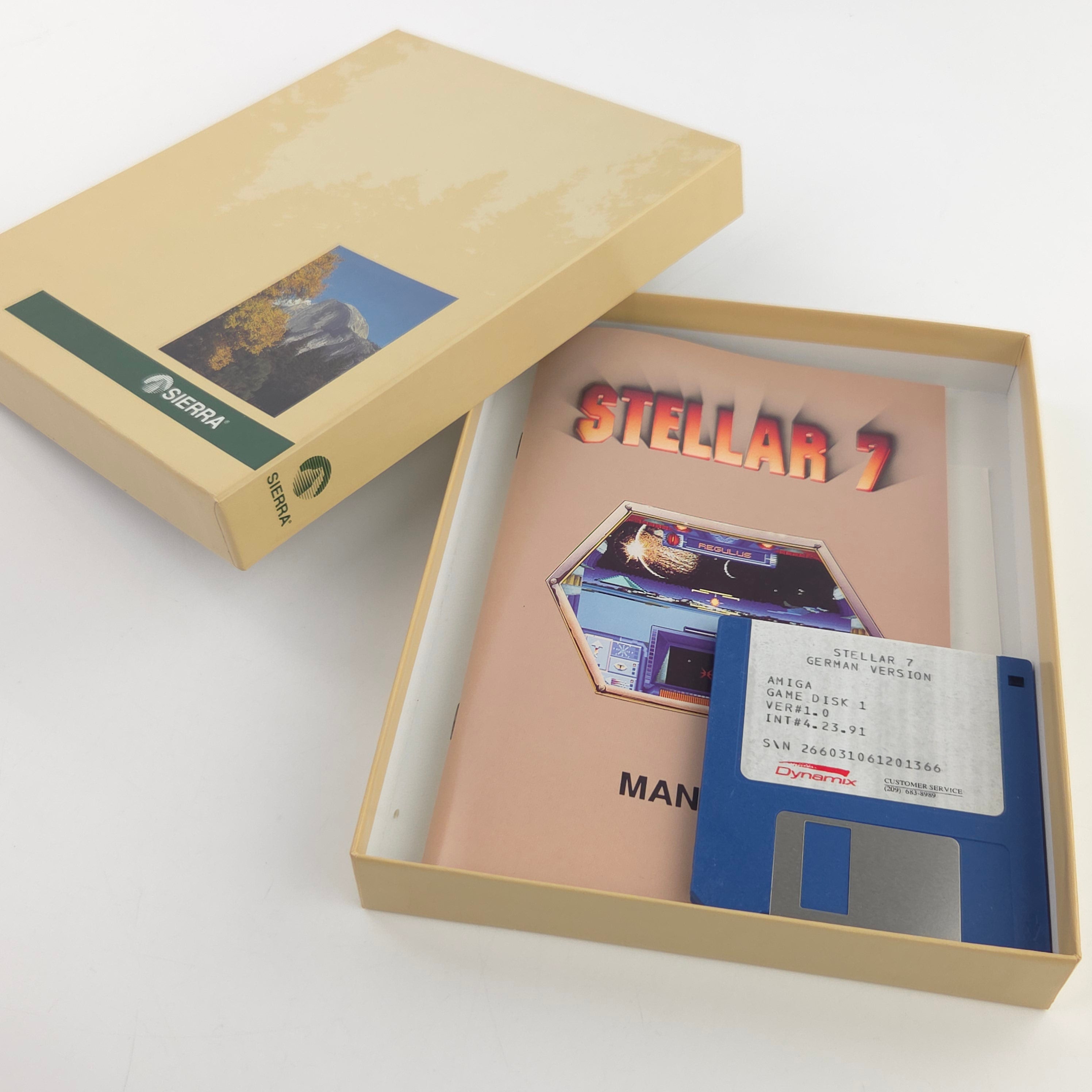 Amiga Spiel Stellar 7 Big Box OVP PAL Diskette Dynamix