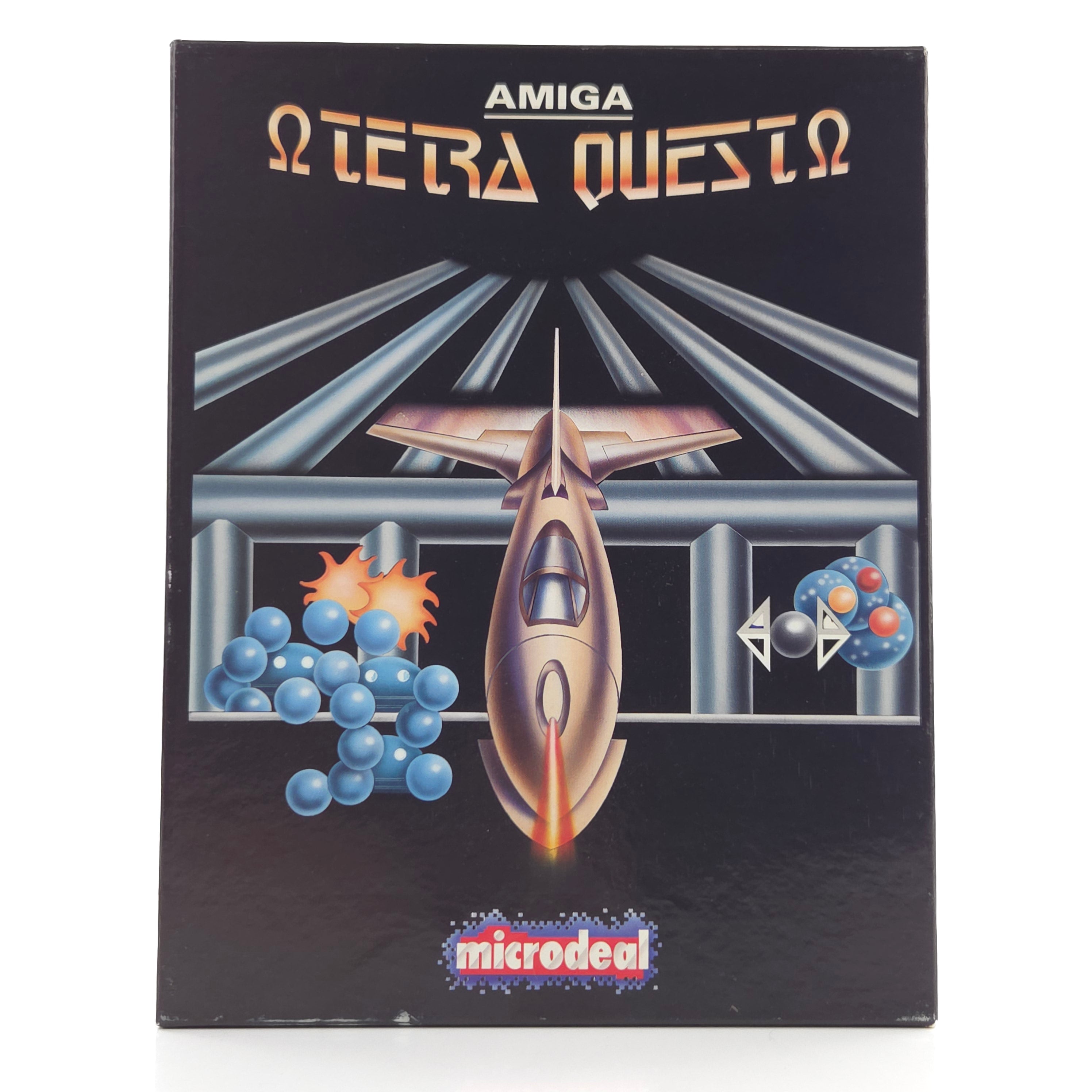 Amiga Spiel Tera Quest Big Box OVP PAL Microdeal Disk