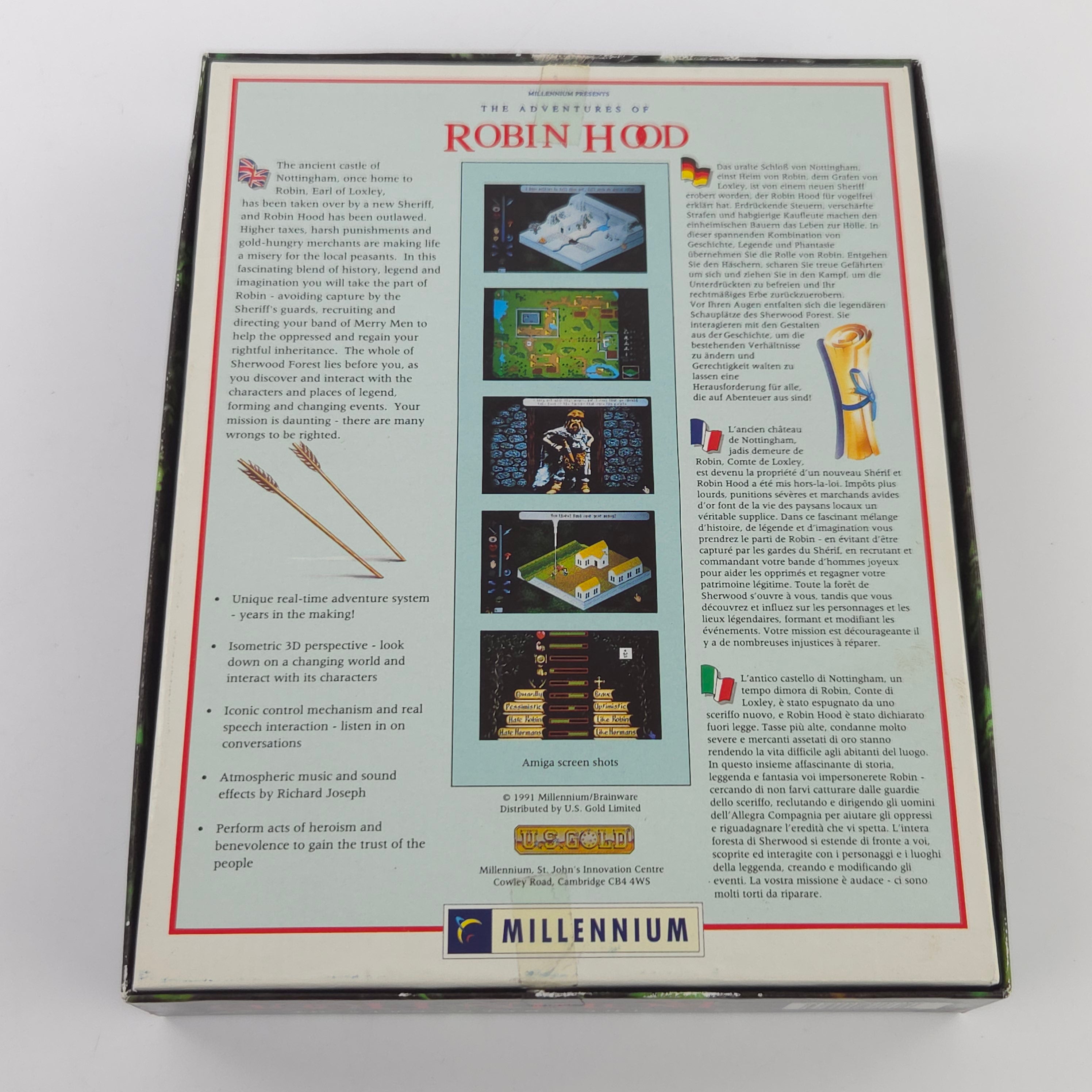 Amiga Spiel Adventures of Robin Hood CBM Big Box OVP PAL