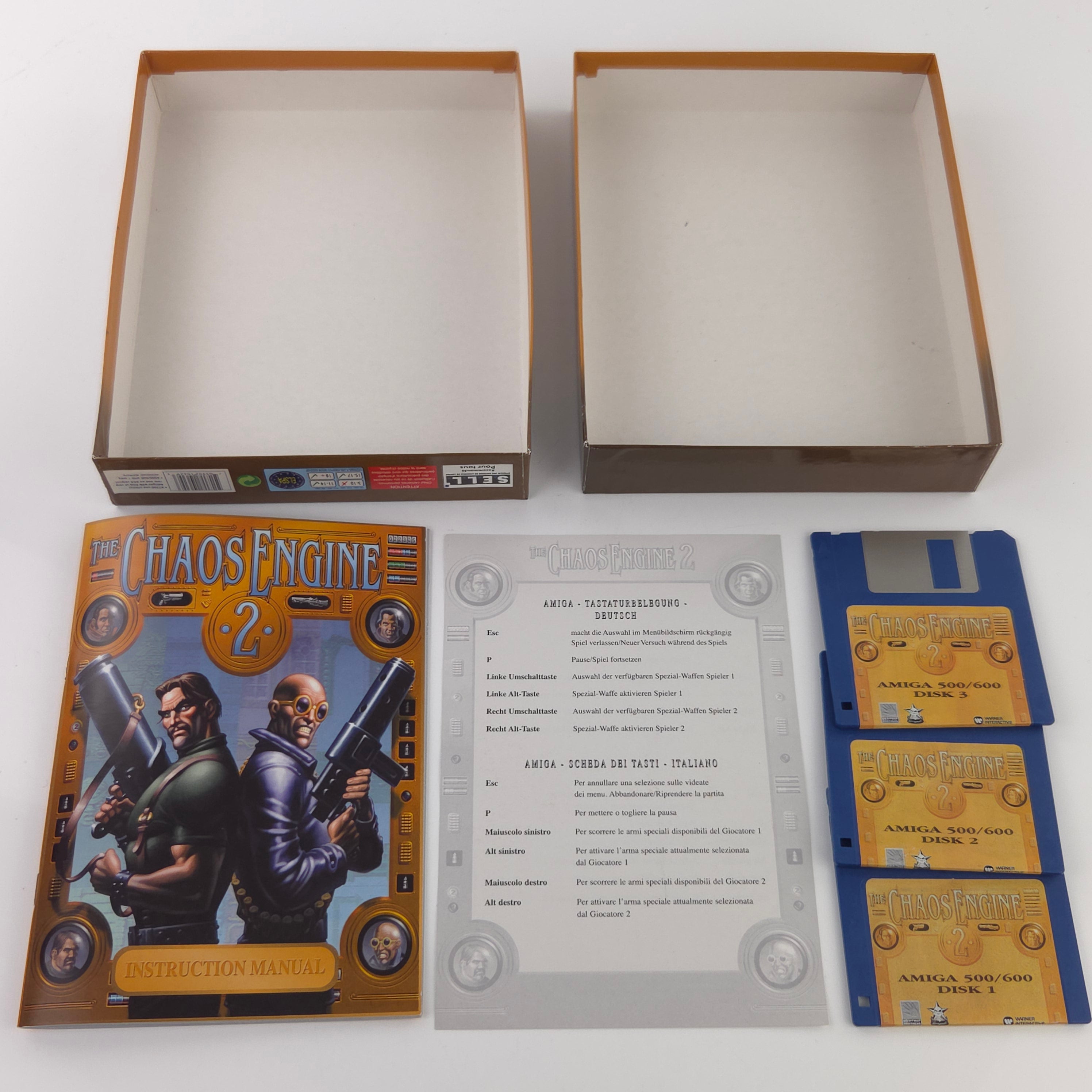 Commodore Amiga Spiel The Chaos Engine 2 Big Box OVP PAL
