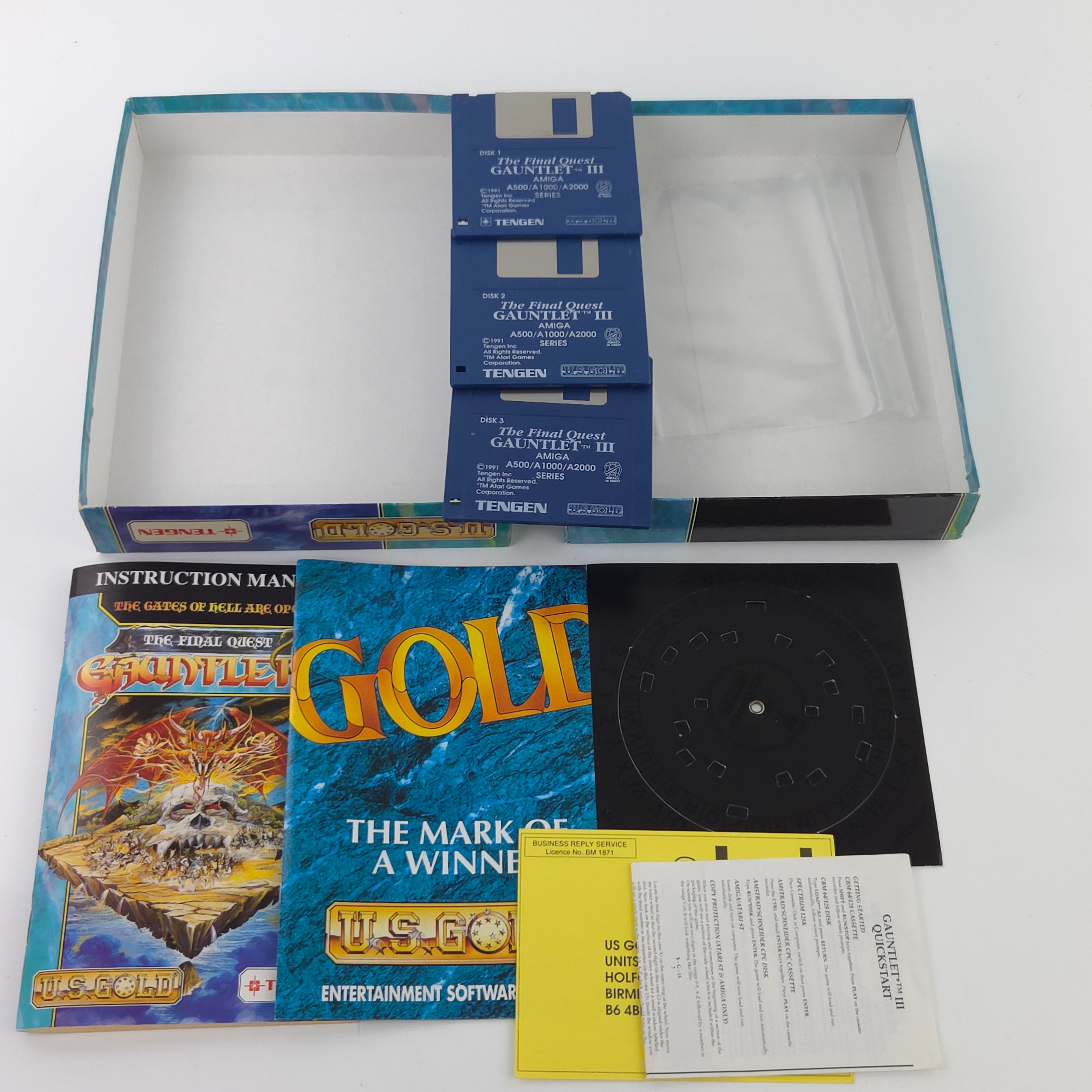 Commodore Amiga Spiel Gauntlet III Final Quest OVP PAL