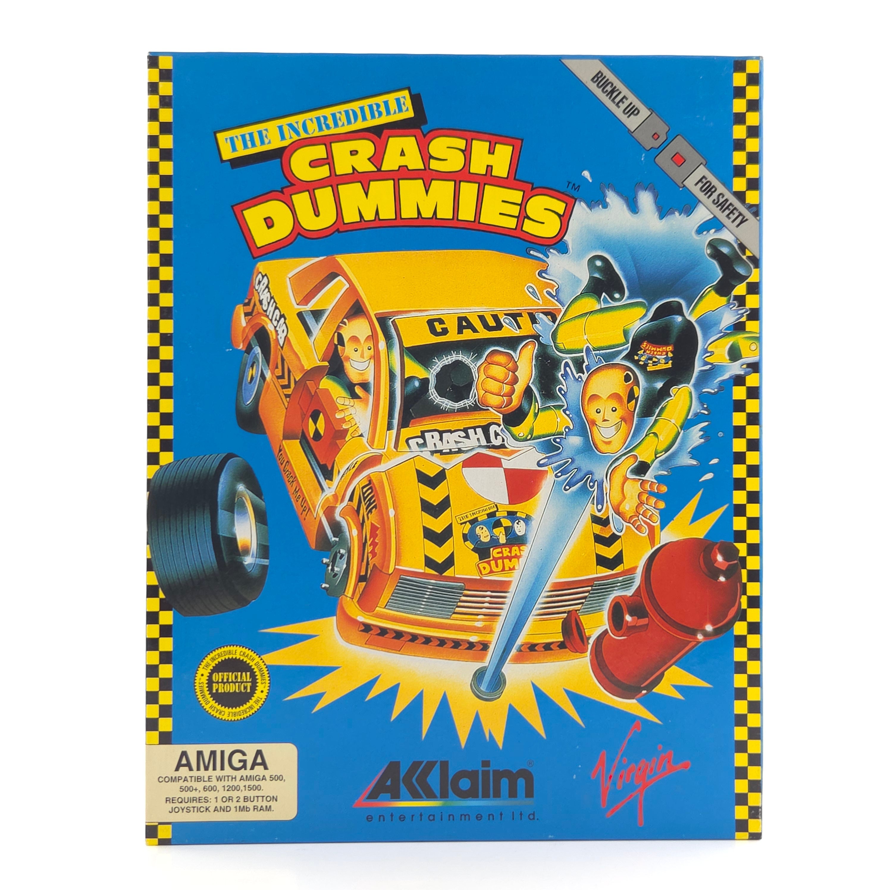 Amiga Spiel The Incredible Crash Dummies Big Box OVP PAL