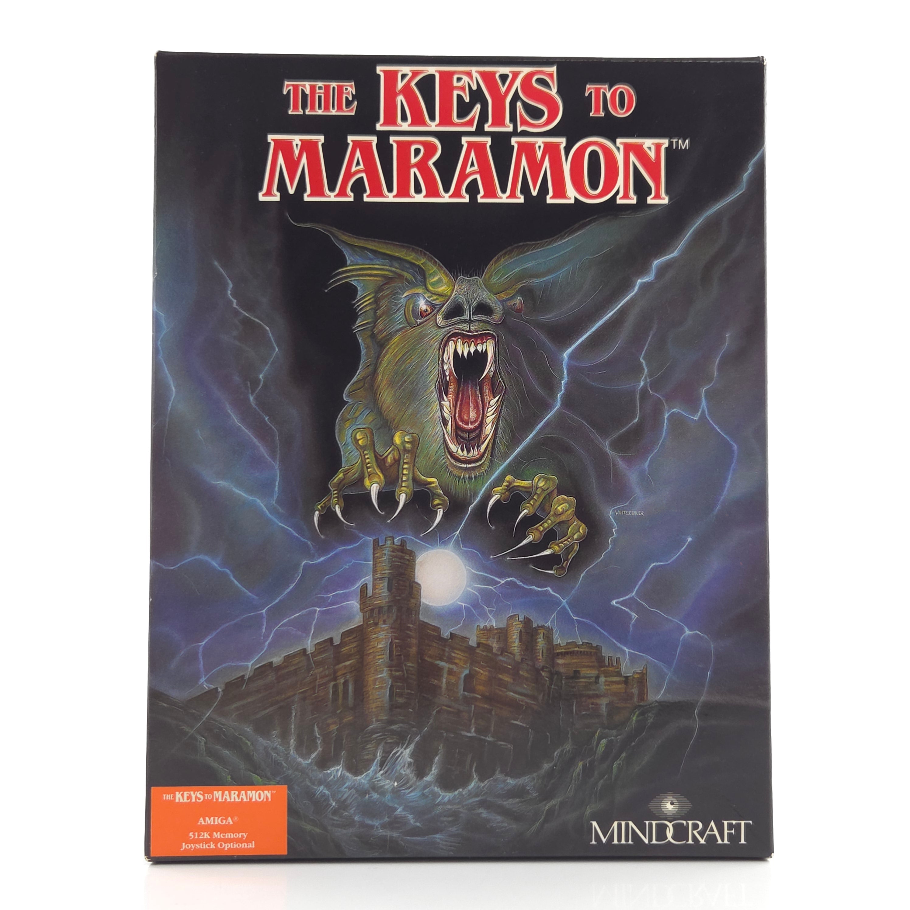 Amiga Spiel The Keys of Maramon Mindcraft Big Box OVP PAL