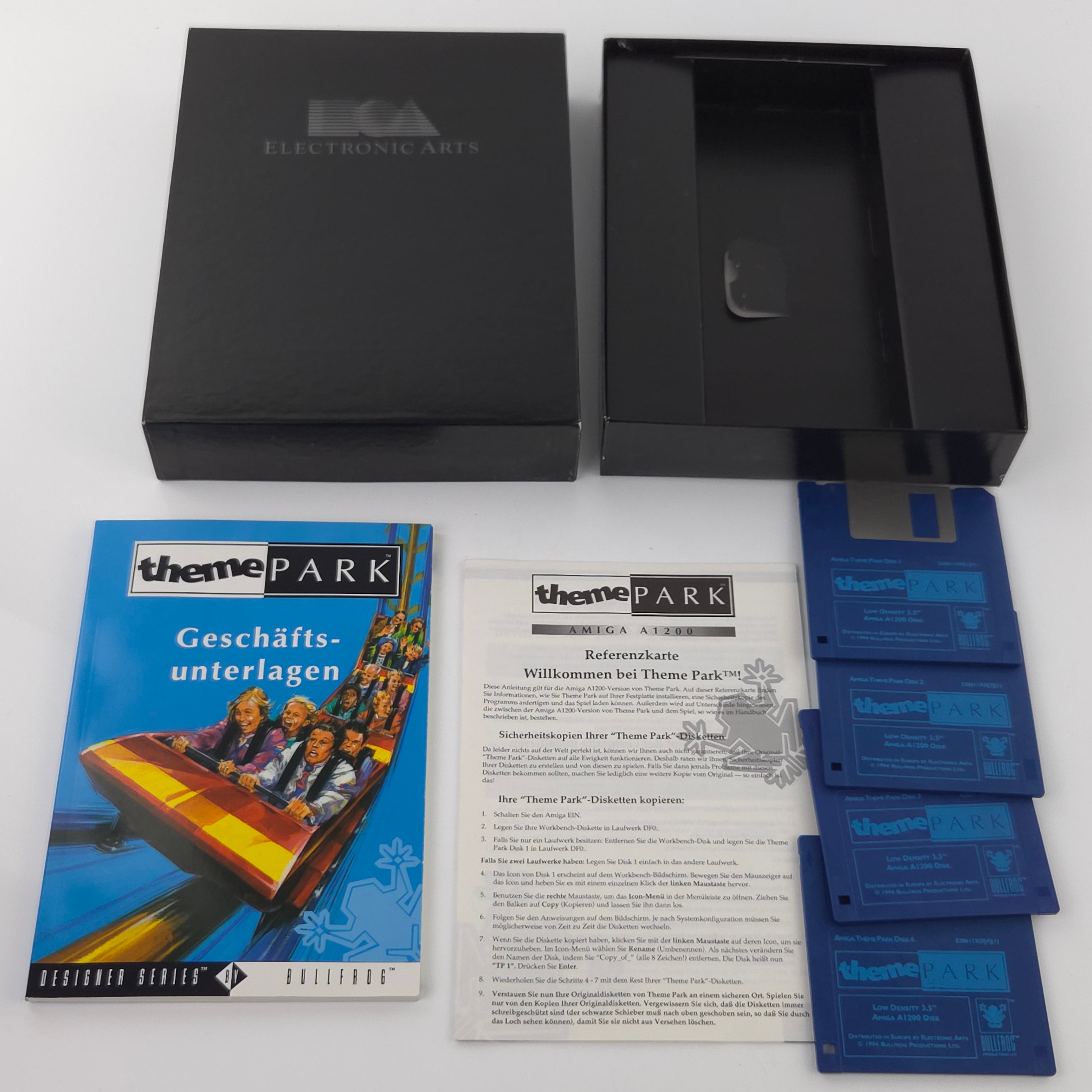 Amiga Spiel Theme Park Big Box OVP Bullfrog PAL Diskette