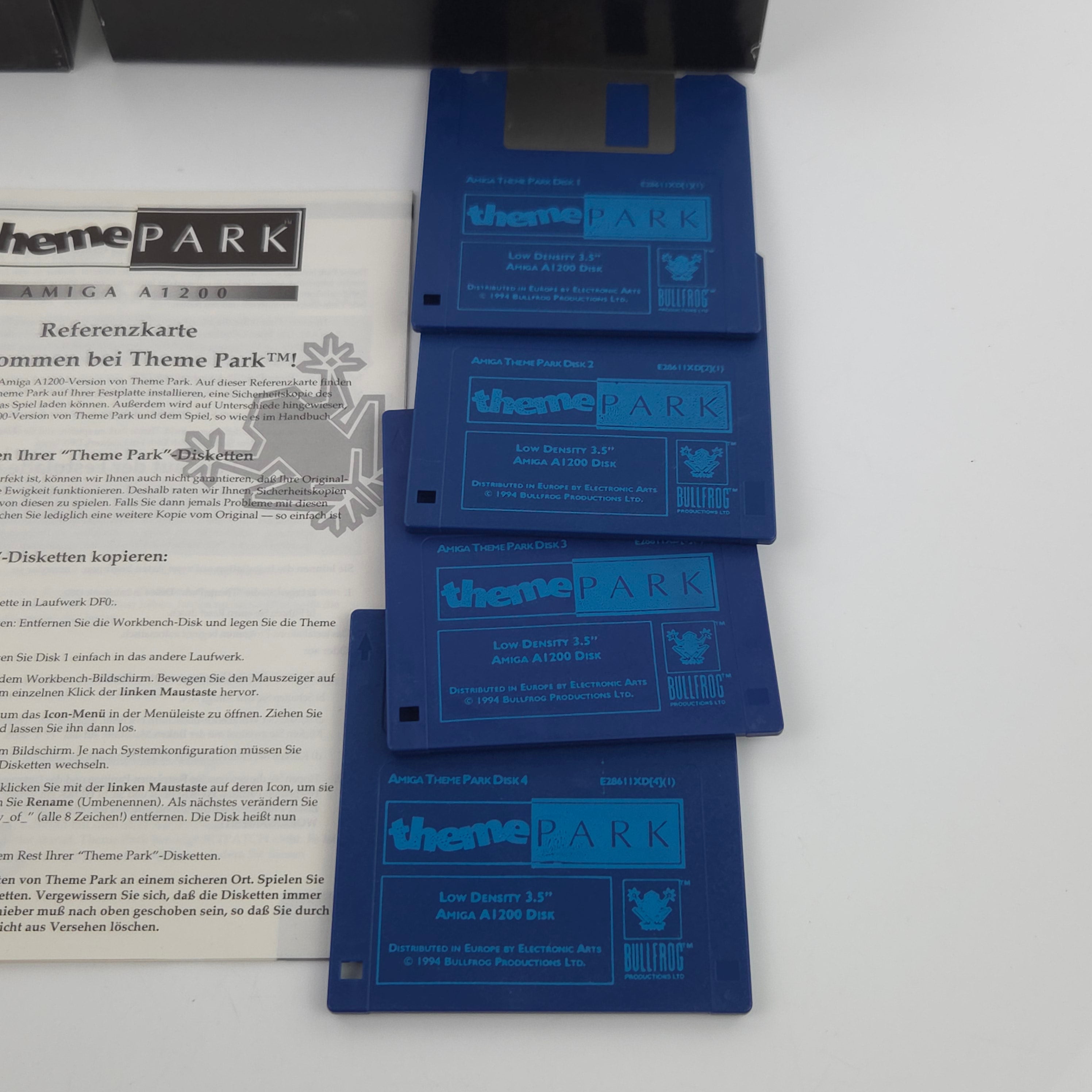 Amiga Spiel Theme Park Big Box OVP Bullfrog PAL Diskette