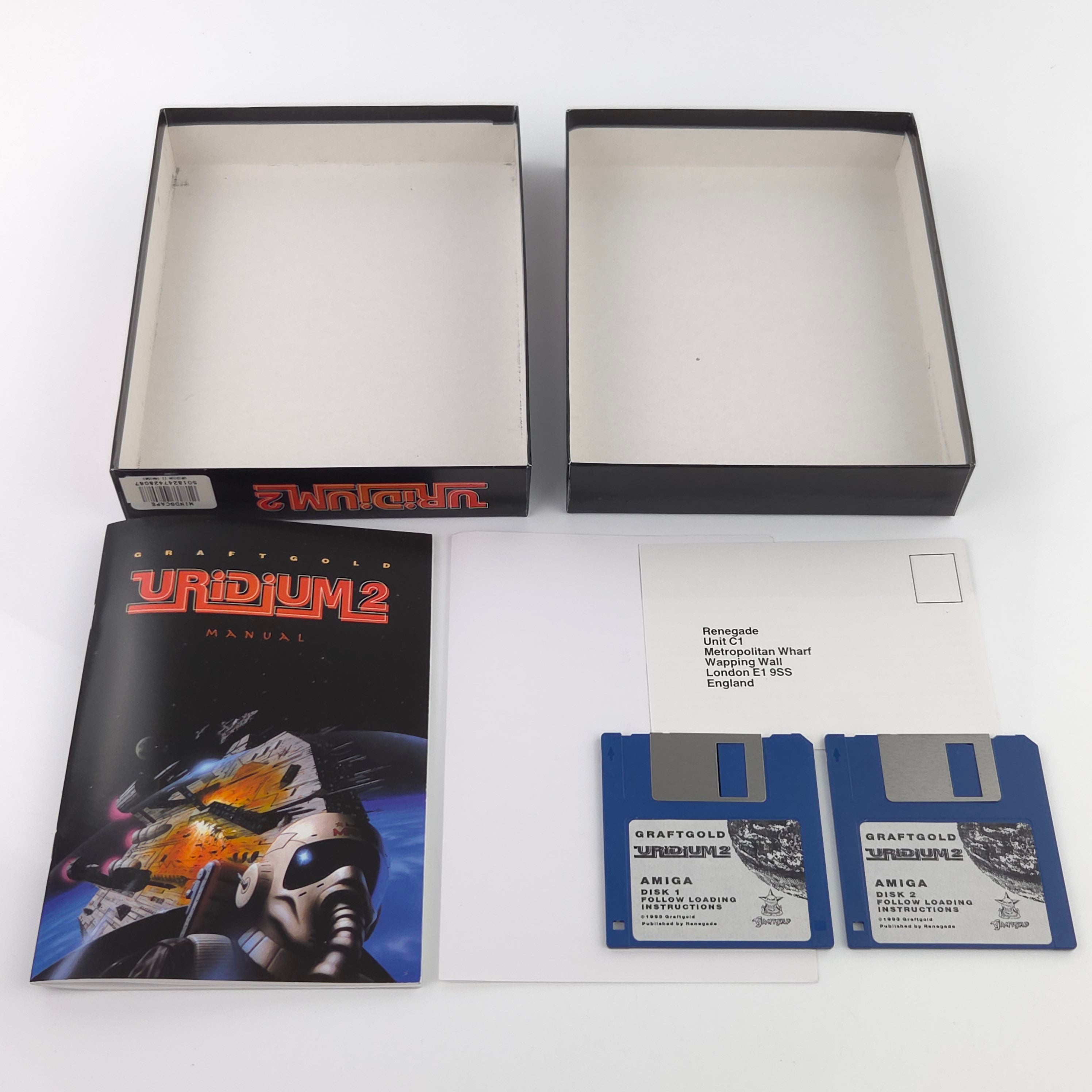 Amiga Spiel Uridium 2 Big Box OVP PAL Craftgold 1993