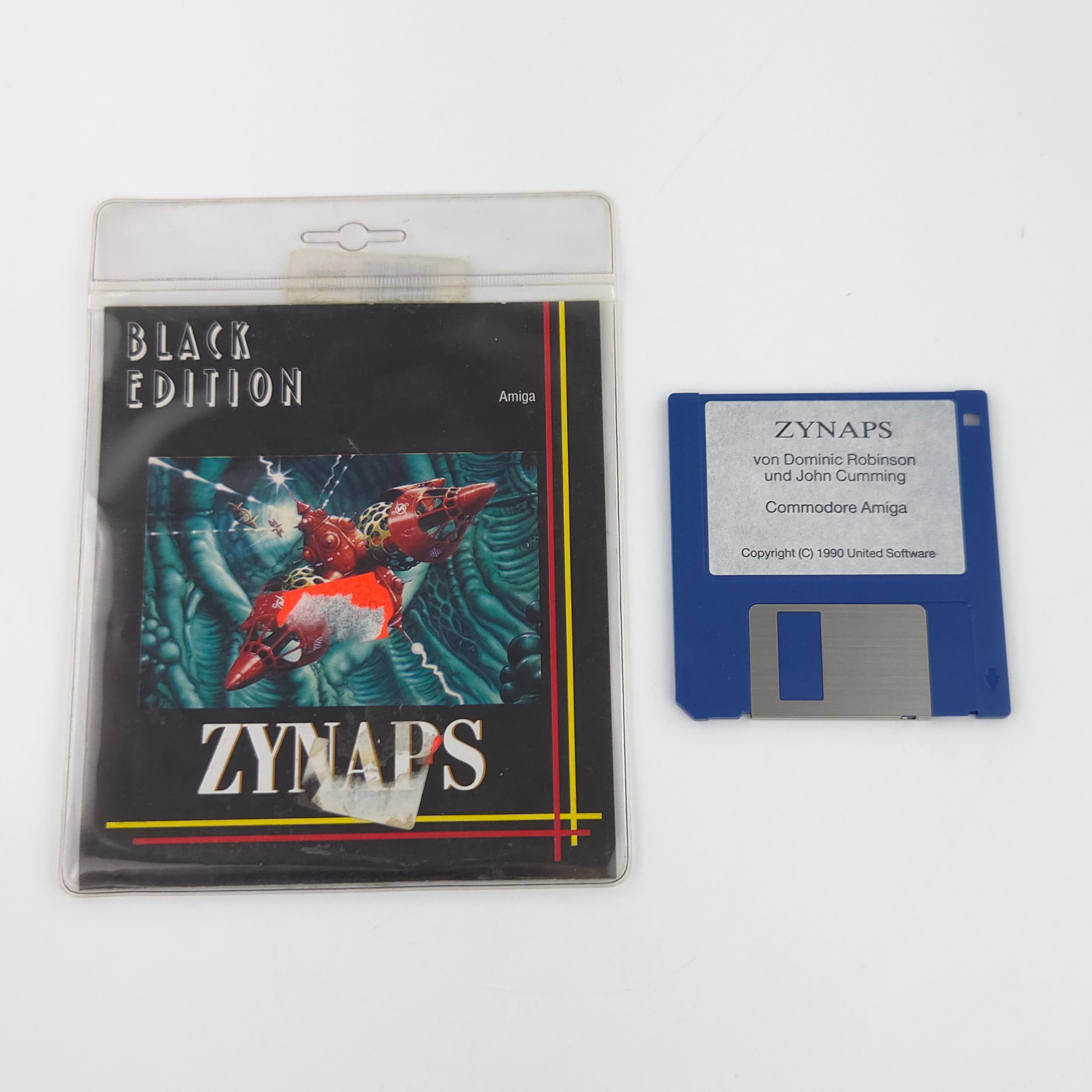Amiga Spiel Zynaps Black Edition Blister OVP DISK PAL