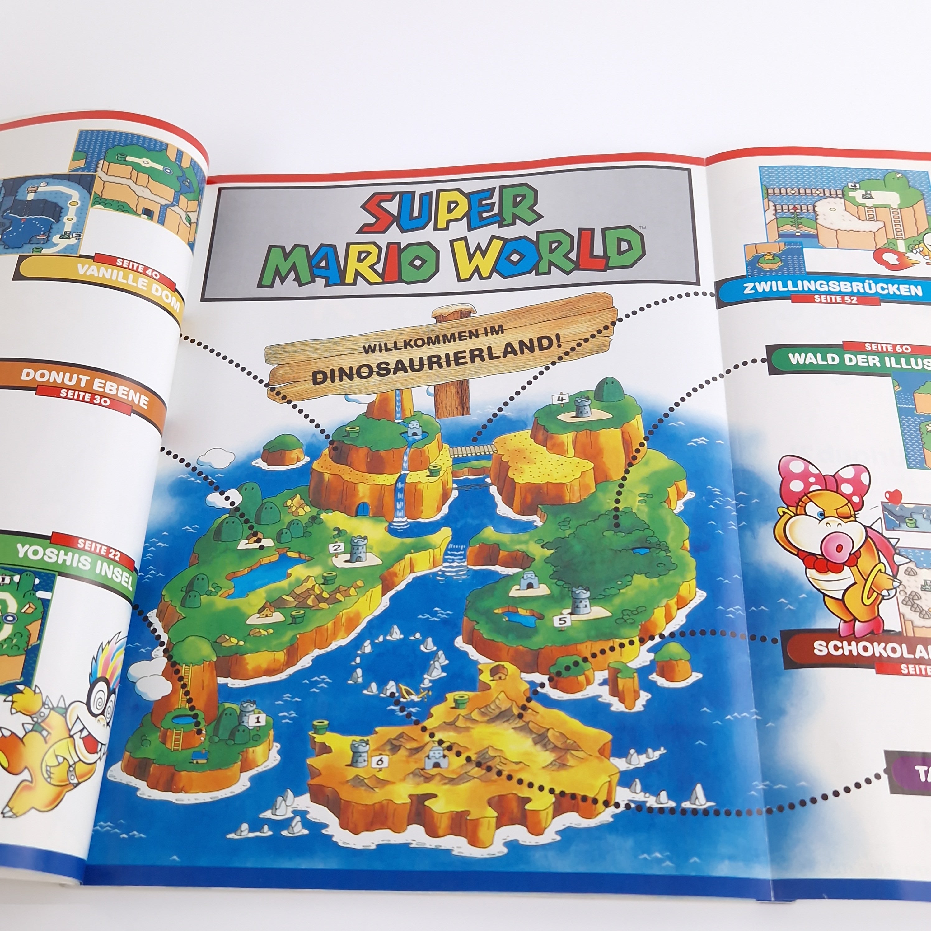Super Nintendo Spiel – Super Mario World Lösungsbuch SNES
